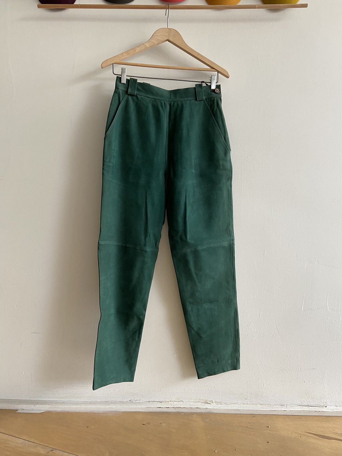 Loewe Loewe Suede Leather Pants Size 27" / US 4 / IT 40 - 1 Thumbnail