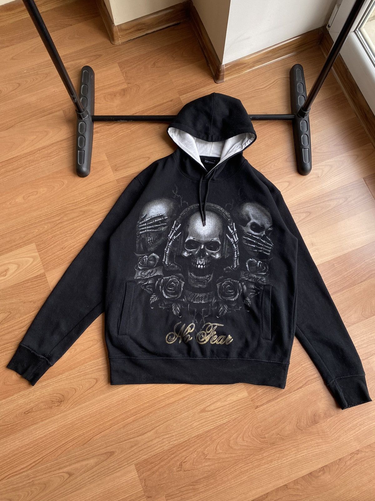 No fear hoodie skull online