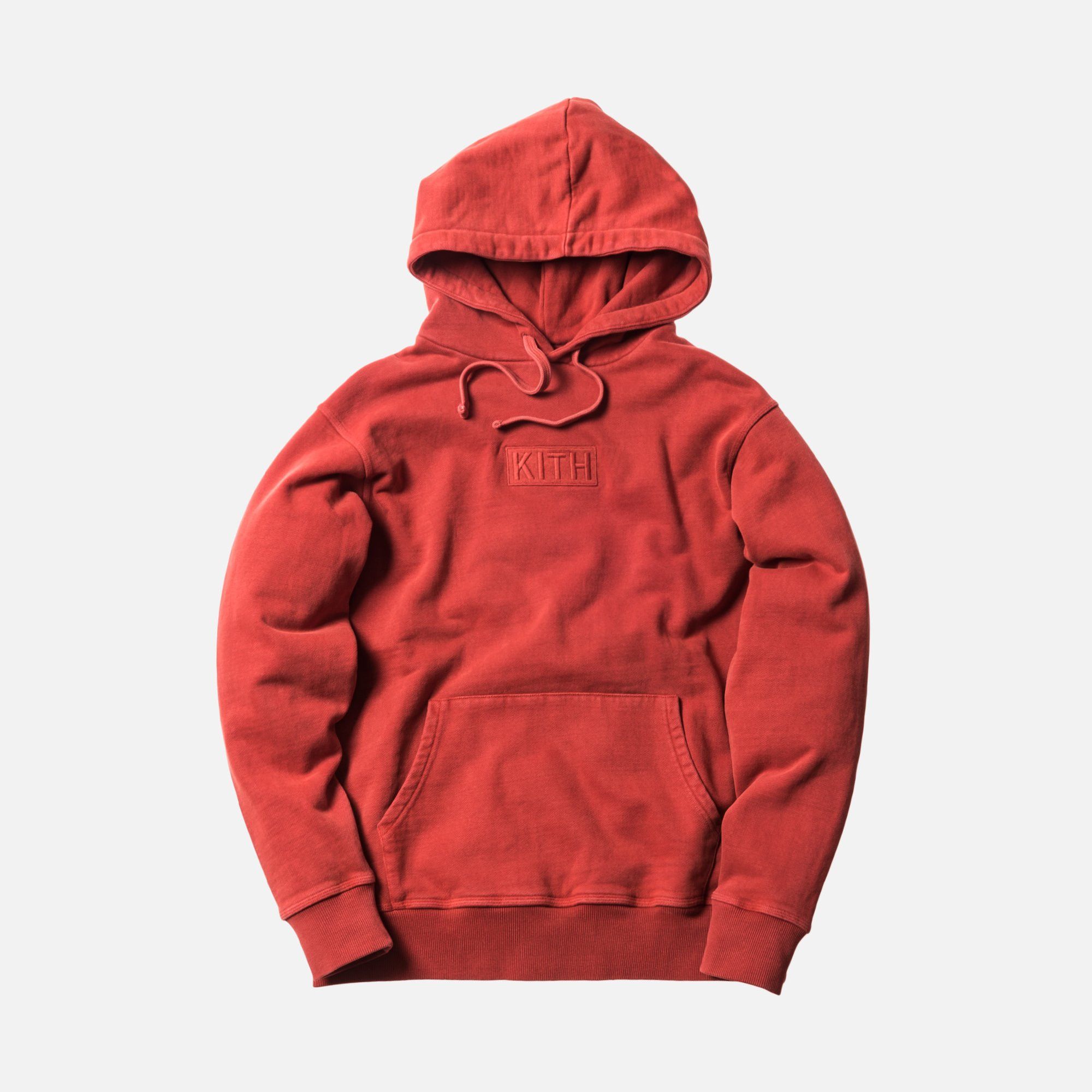 Kith KITH CLASSIC LOGO HOODIE TERRACOTTA RED | Grailed