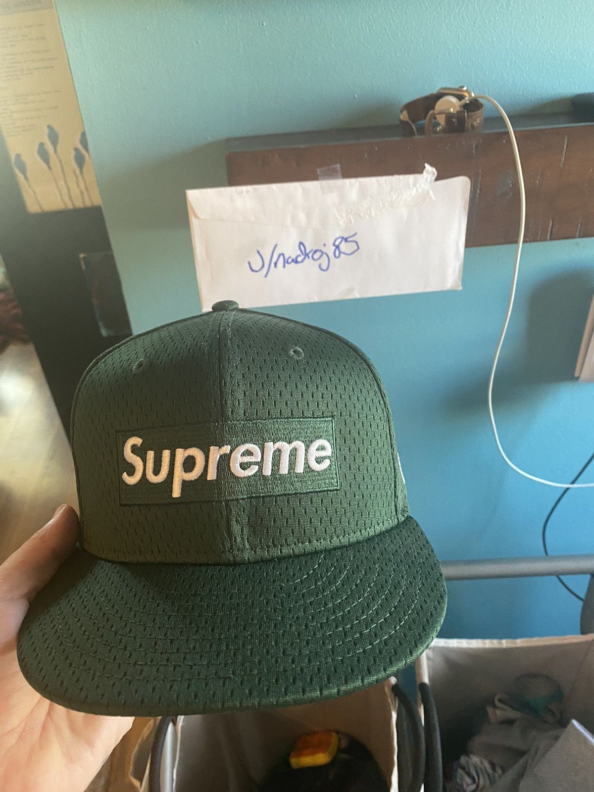 Fitted Hat Supreme Cap 2018 SUPREME X New Era Mesh Box Logo Fitted