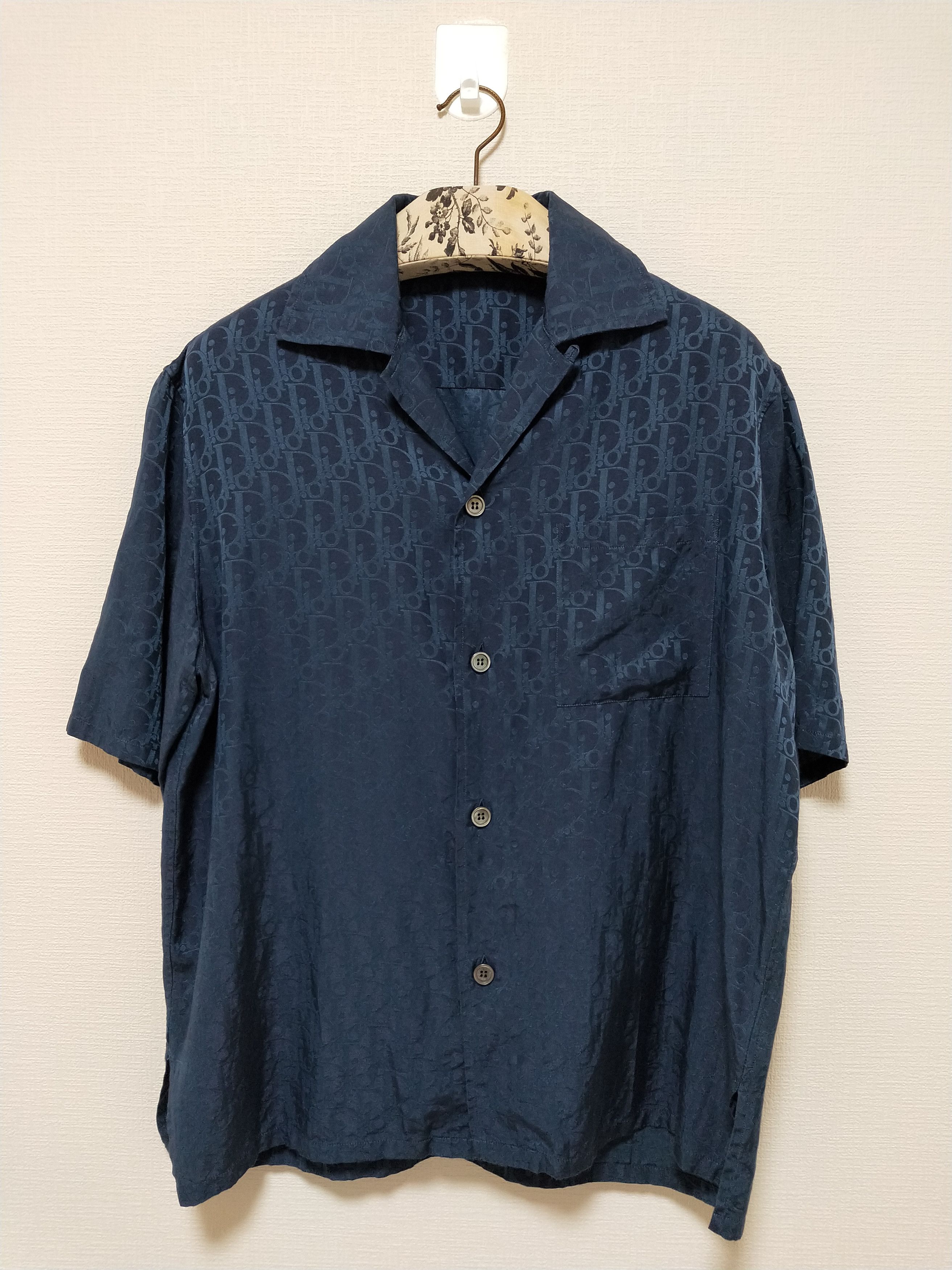 Dior Oblique Jacquard Silk Shirt Size US M / EU 48-50 / 2 - 1 Thumbnail