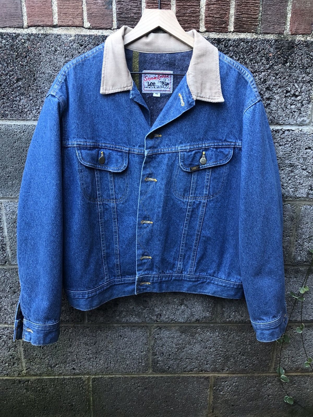 Vintage 1970s Lee Storm Rider blanket lined Denim jacket Grailed
