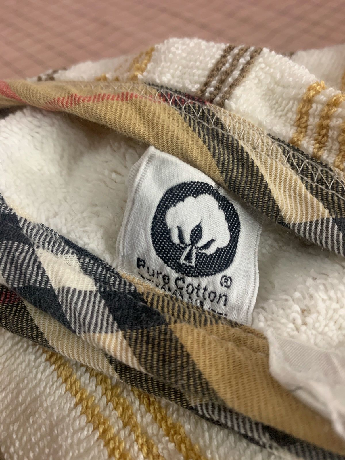 Burberry × Designer × Vintage 90s BURBERRY STRIPES FLEECE BIG BLANKET Size ONE SIZE - 4 Thumbnail