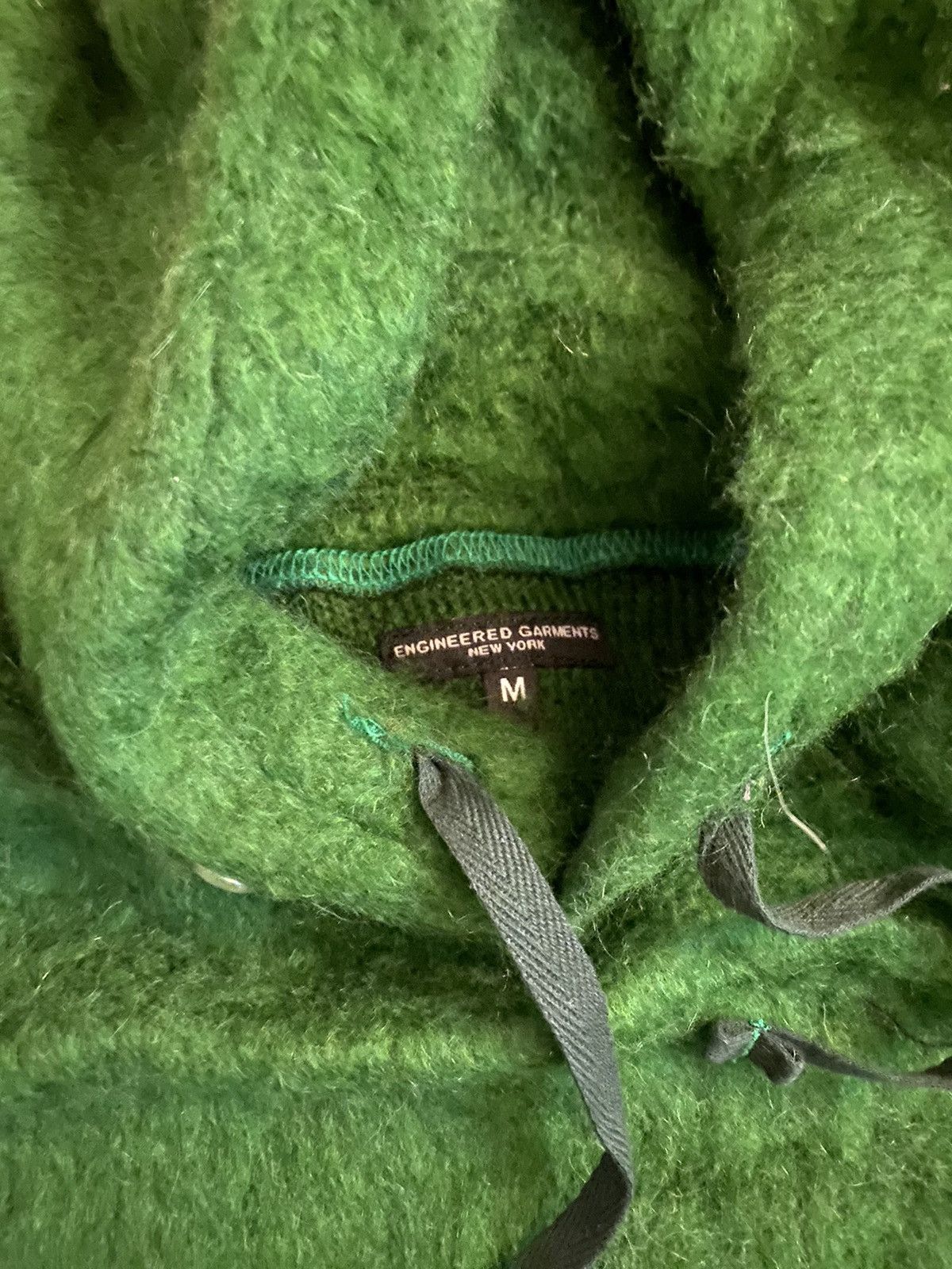 Engineered Garments × Nepenthes Hoodie - Green Poly Mohair Size US M / EU 48-50 / 2 - 3 Thumbnail