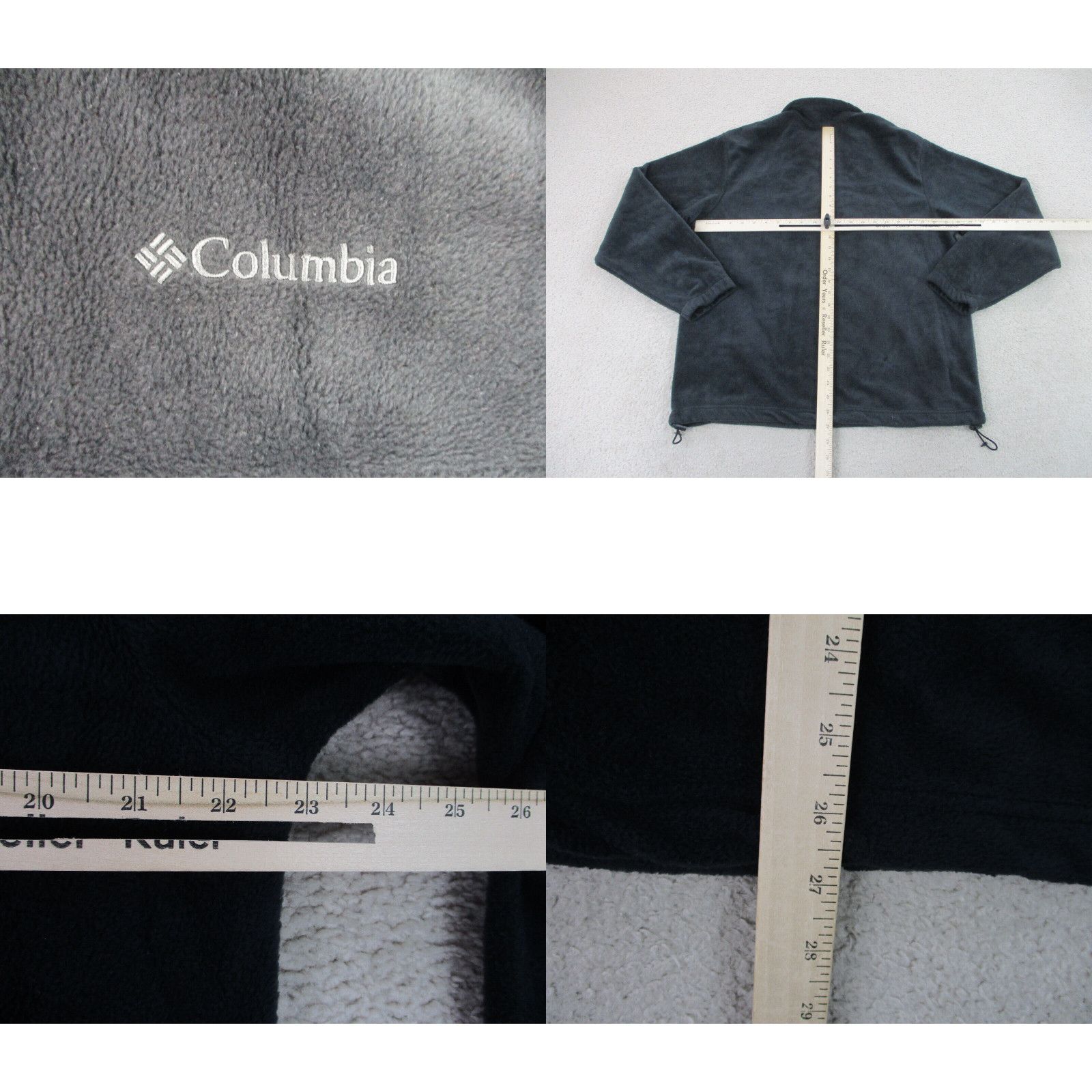 Columbia Columbia Sweater Adult Large Black Gray Full Zip Fleece Size US L / EU 52-54 / 3 - 4 Thumbnail