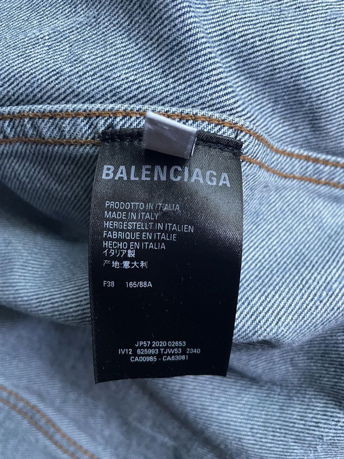Balenciaga Balenciaga OVERSIZED All Over Mini Logo Denim Jacket Size 38 Size US M / EU 48-50 / 2 - 14 Thumbnail