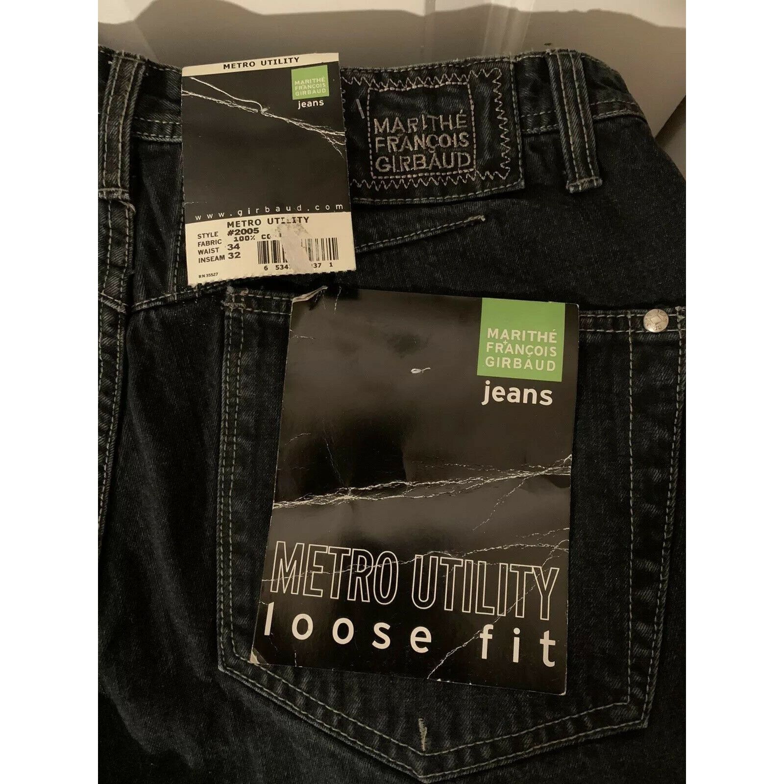 Marithe + Francois Girbaud New Le Jean De Marithe Francois Girbaud Denim Blue Jeans - M Size US 34 / EU 50 - 2 Thumbnail
