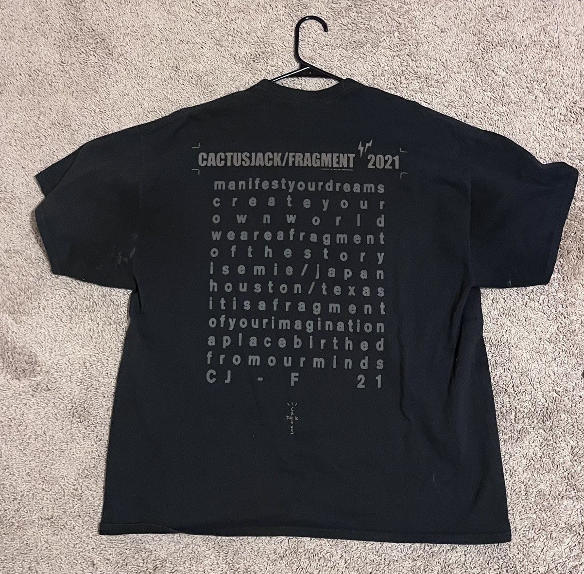 Fragment Design × Travis Scott Cactus jack x Fragment Tee