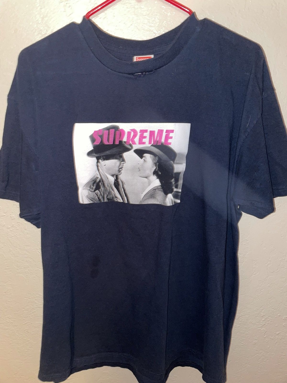 Supreme ss12 supreme navy casablanca t shirt Size US XL / EU 56 / 4 - 4 Thumbnail