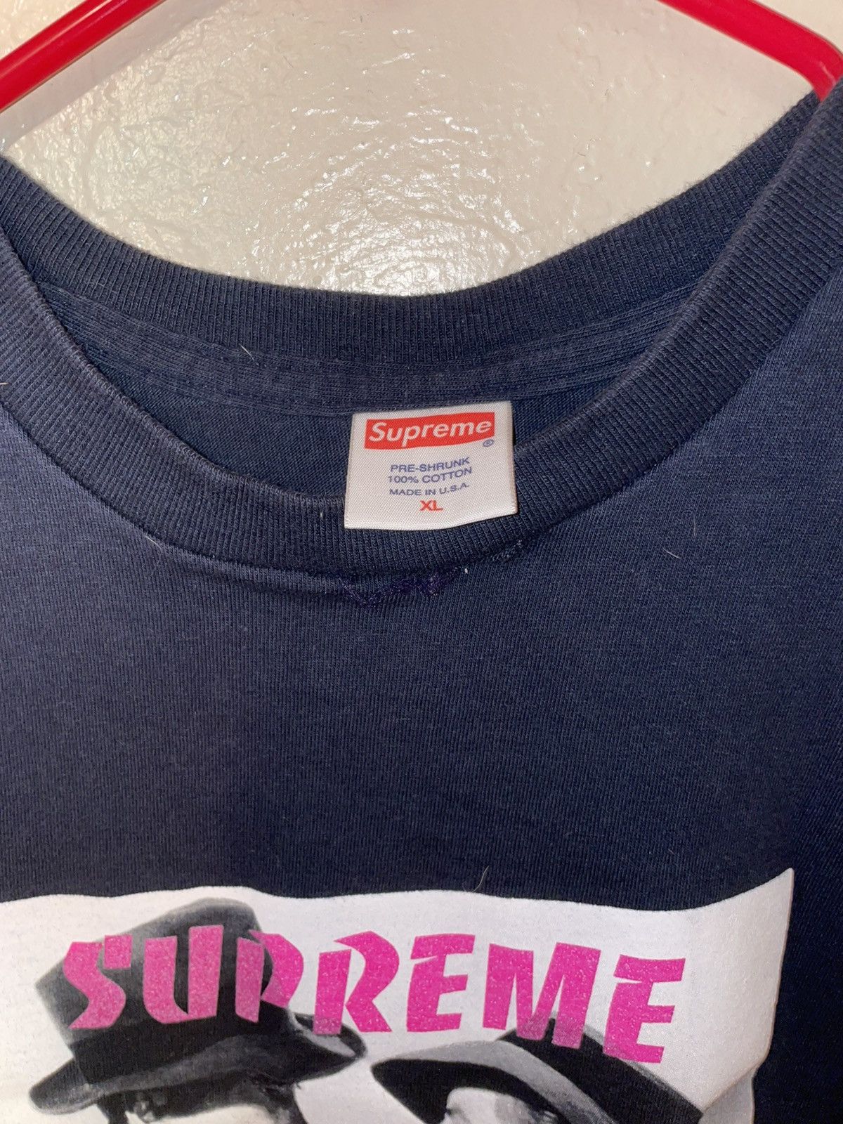 Supreme ss12 supreme navy casablanca t shirt Size US XL / EU 56 / 4 - 2 Thumbnail