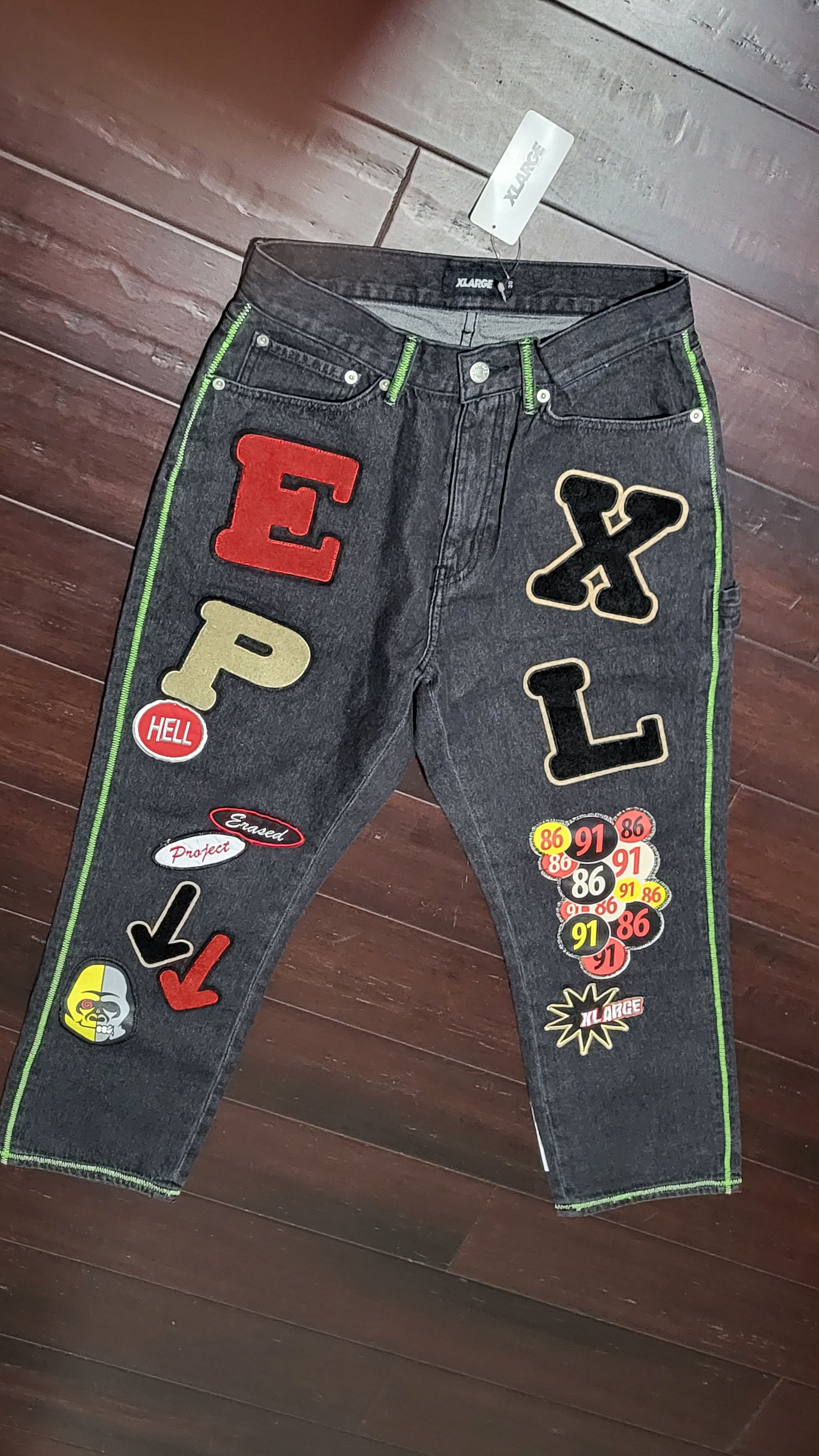 XLARGE×ERASED PATCHED PANTS - パンツ