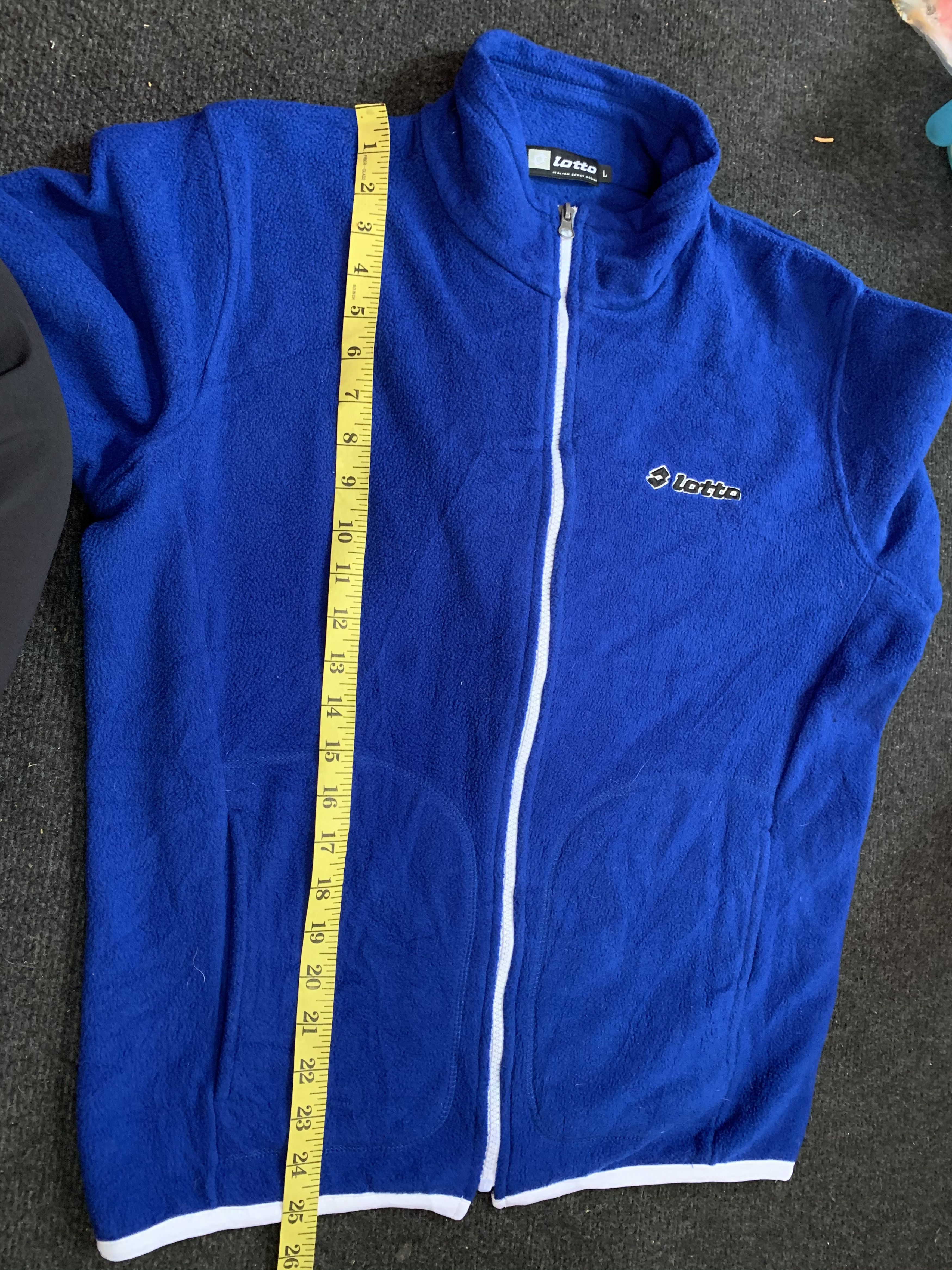 Lotto Sport 🔥Vintage Lotto Fleece Zipper Jacket Size US L / EU 52-54 / 3 - 8 Thumbnail