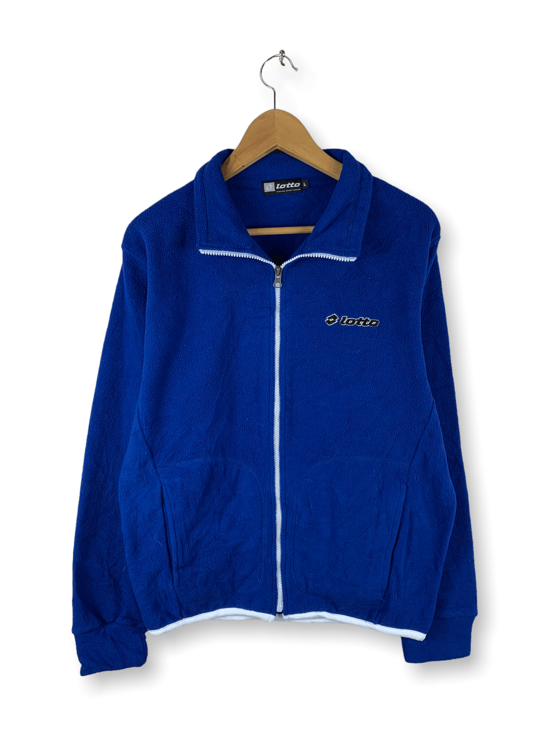 Lotto Sport 🔥Vintage Lotto Fleece Zipper Jacket Size US L / EU 52-54 / 3 - 1 Thumbnail