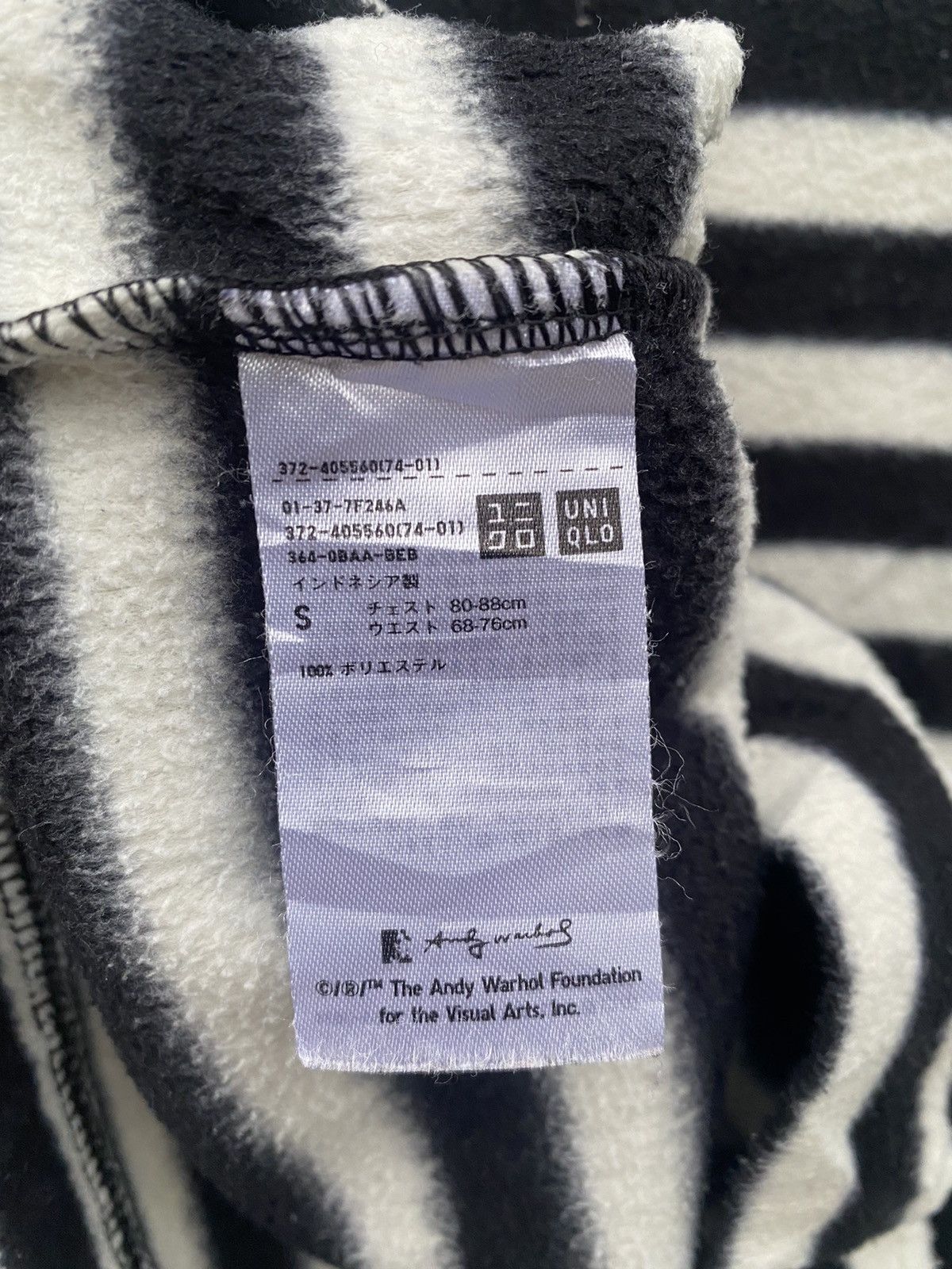Andy Warhol Andy Warhorl X Uniqlo Stripes Fleece Longsleeve Size US S / EU 44-46 / 1 - 7 Thumbnail