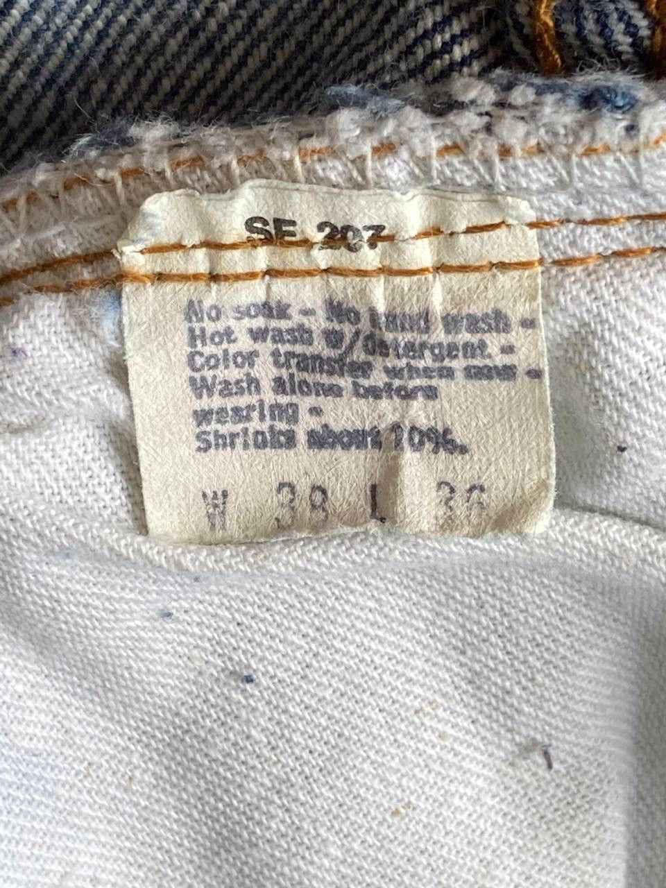Levi's True Vintage 70s/80s Levis 501 Small E Selvedge Jeans Size US 35 - 4 Thumbnail