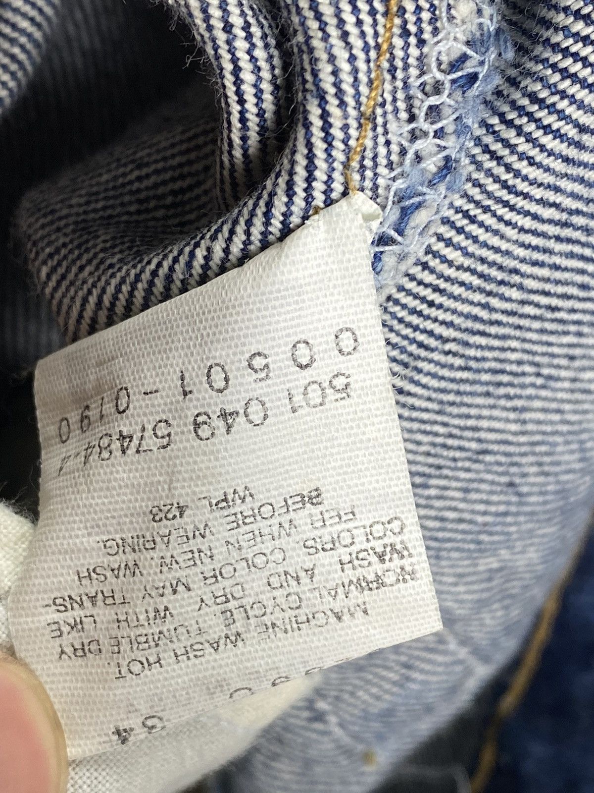 Levi's × Vintage Vintage 90s Levis 501 Jeans Size 30" / US 8 / IT 44 - 9 Thumbnail