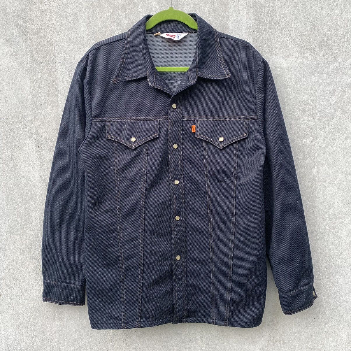 Levi's × Vintage Vintage 70s Levis Orange Tag Western Snap Button Jacket Size US L / EU 52-54 / 3 - 1 Thumbnail