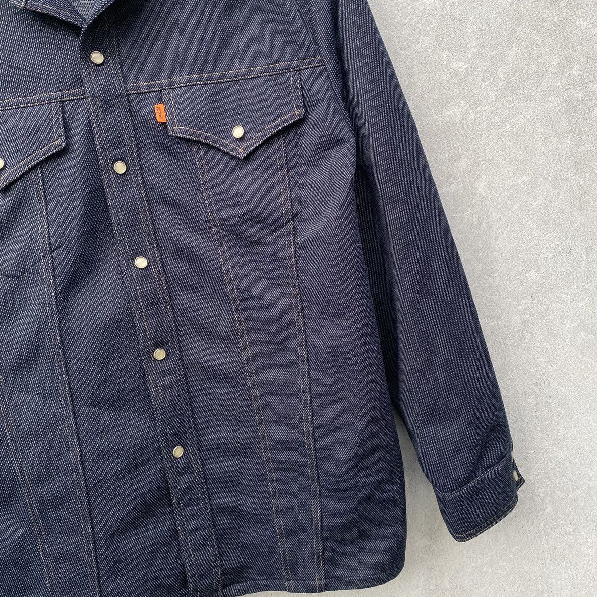Levi's × Vintage Vintage 70s Levis Orange Tag Western Snap Button Jacket Size US L / EU 52-54 / 3 - 4 Thumbnail