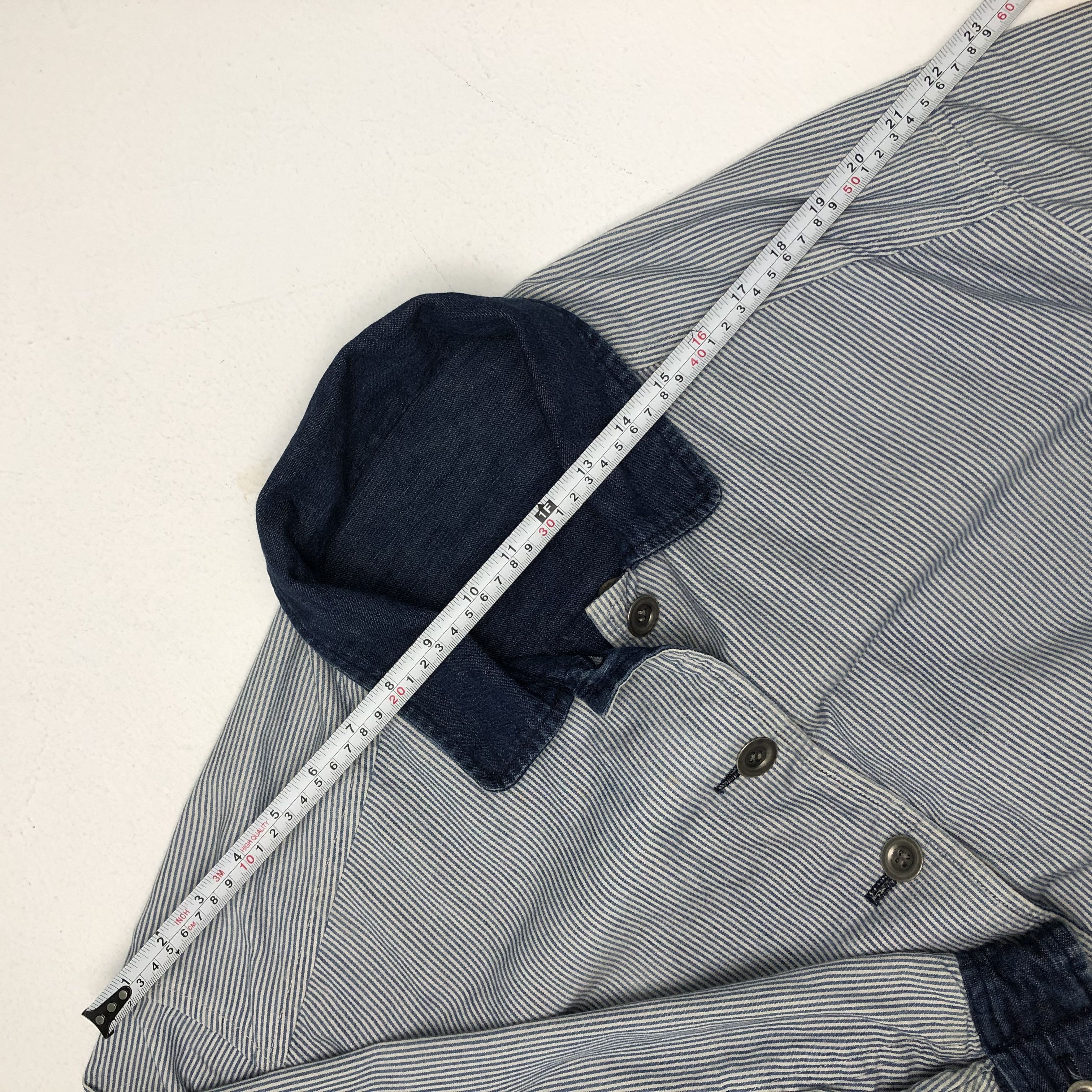 Issey Miyake × Tsumori Chisato × Vintage Vintage Chisato Tsumori Big Logo Denim Jacket Size US XXL / EU 58 / 5 - 11 Thumbnail