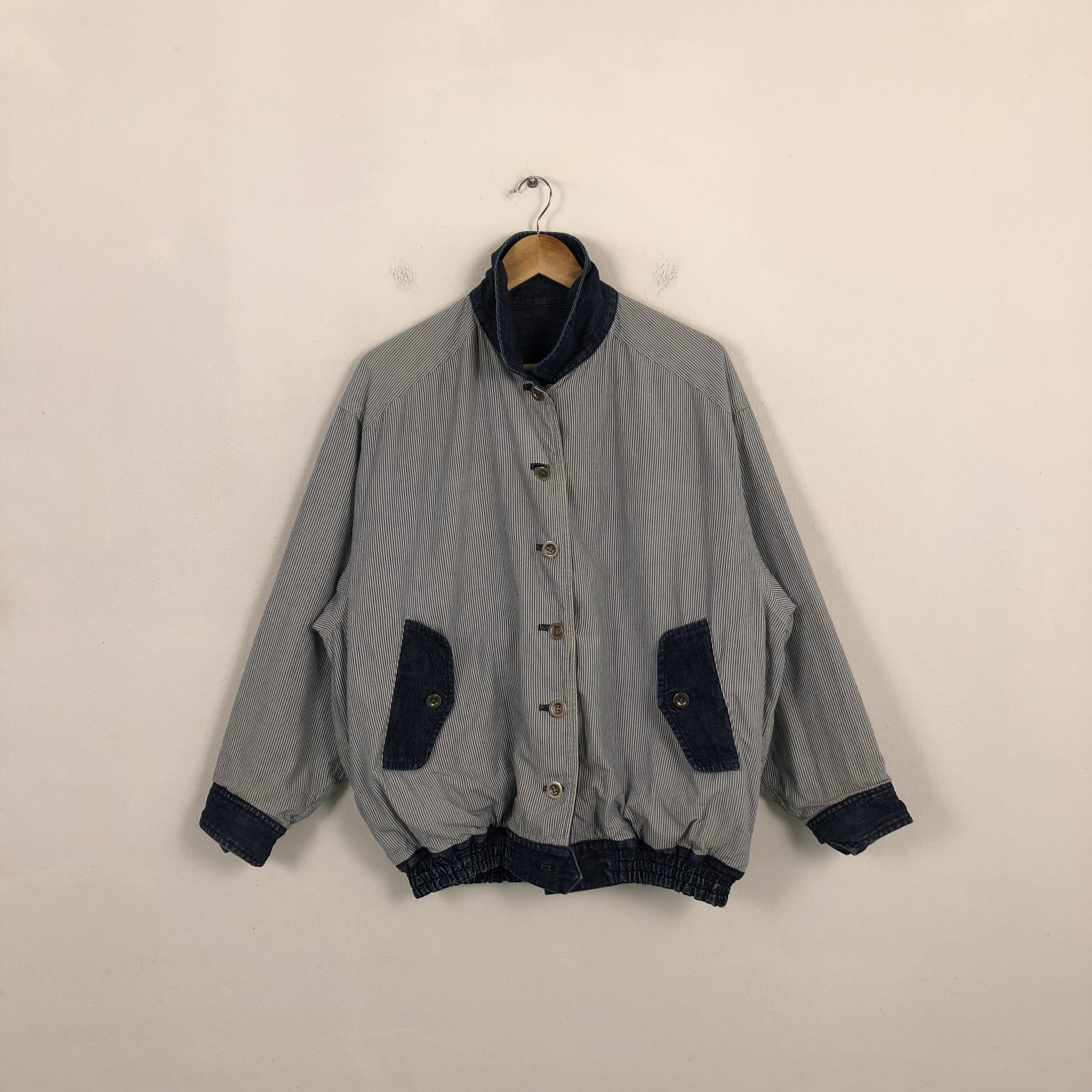 Issey Miyake × Tsumori Chisato × Vintage Vintage Chisato Tsumori Big Logo Denim Jacket Size US XXL / EU 58 / 5 - 2 Thumbnail