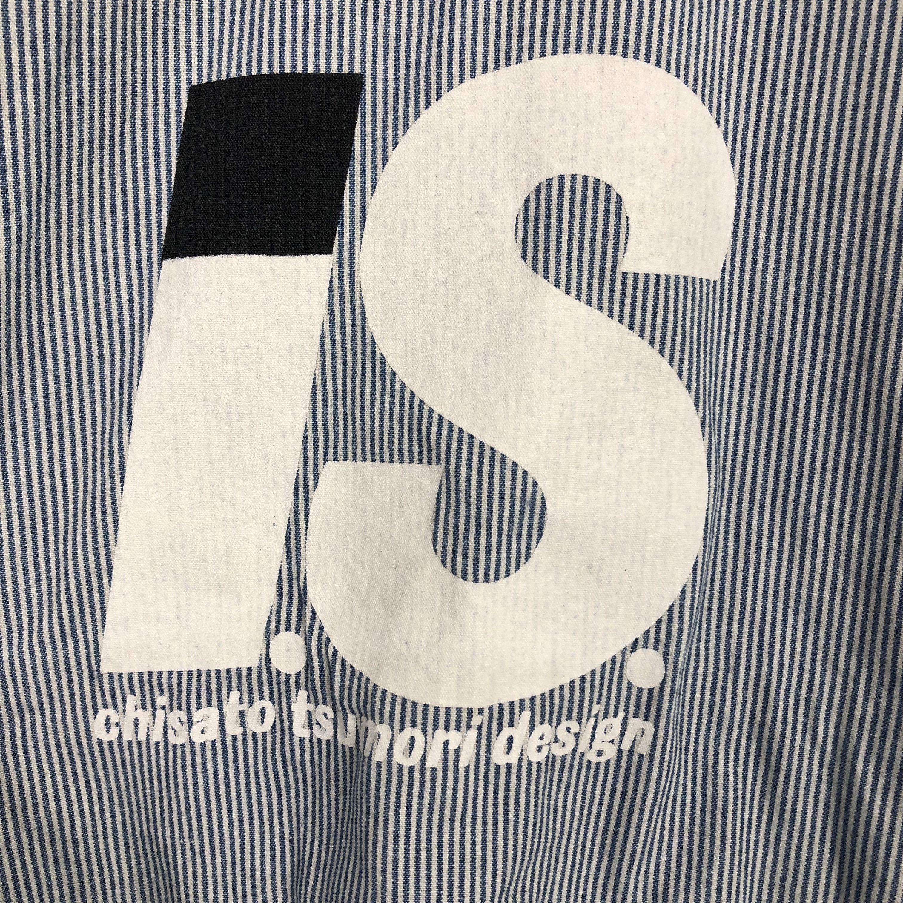 Issey Miyake × Tsumori Chisato × Vintage Vintage Chisato Tsumori Big Logo Denim Jacket Size US XXL / EU 58 / 5 - 4 Thumbnail