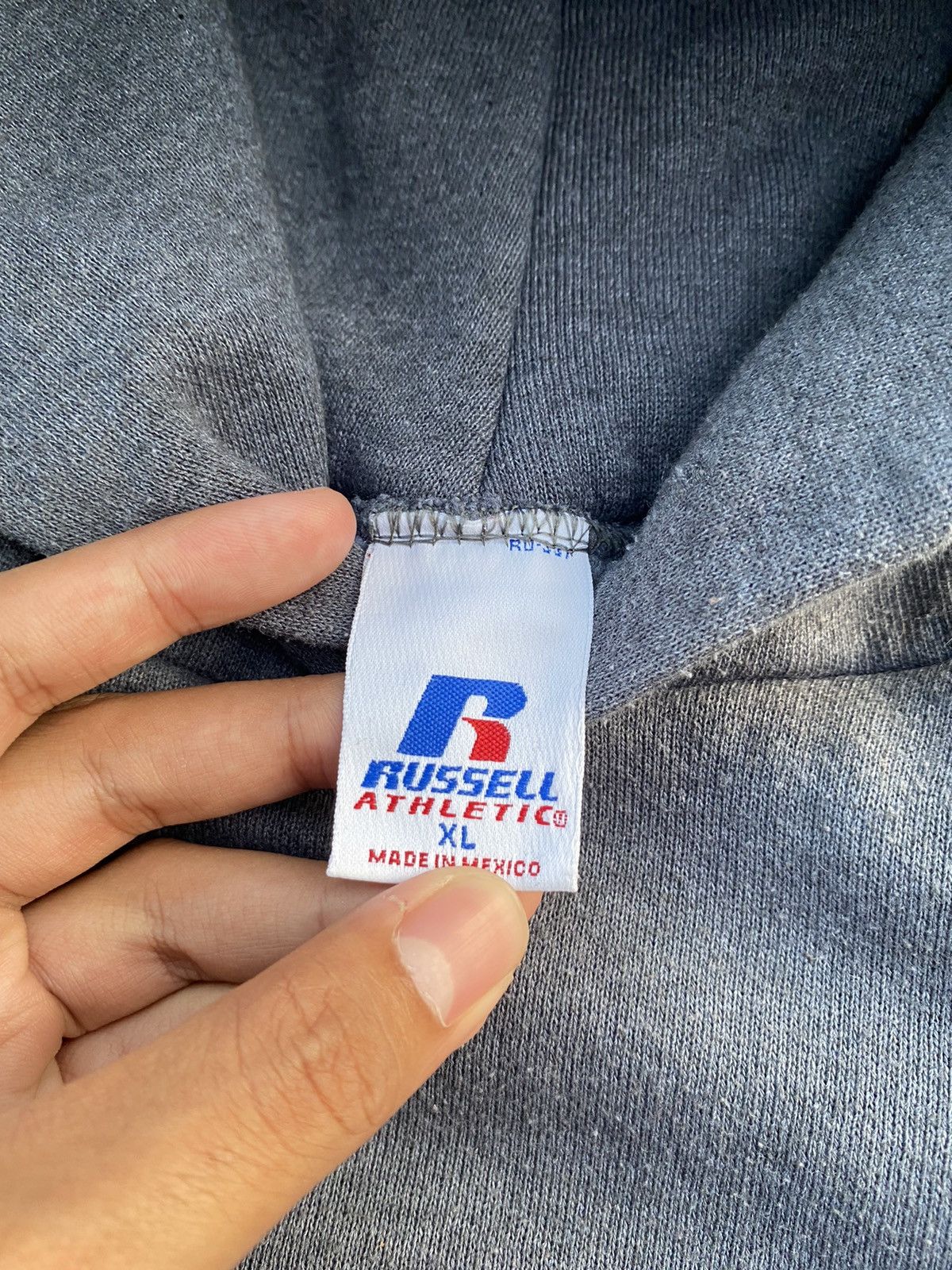 Russell Athletic 90's Boxy Russell Athletic Hoodie Gray Size US XL / EU 56 / 4 - 8 Thumbnail