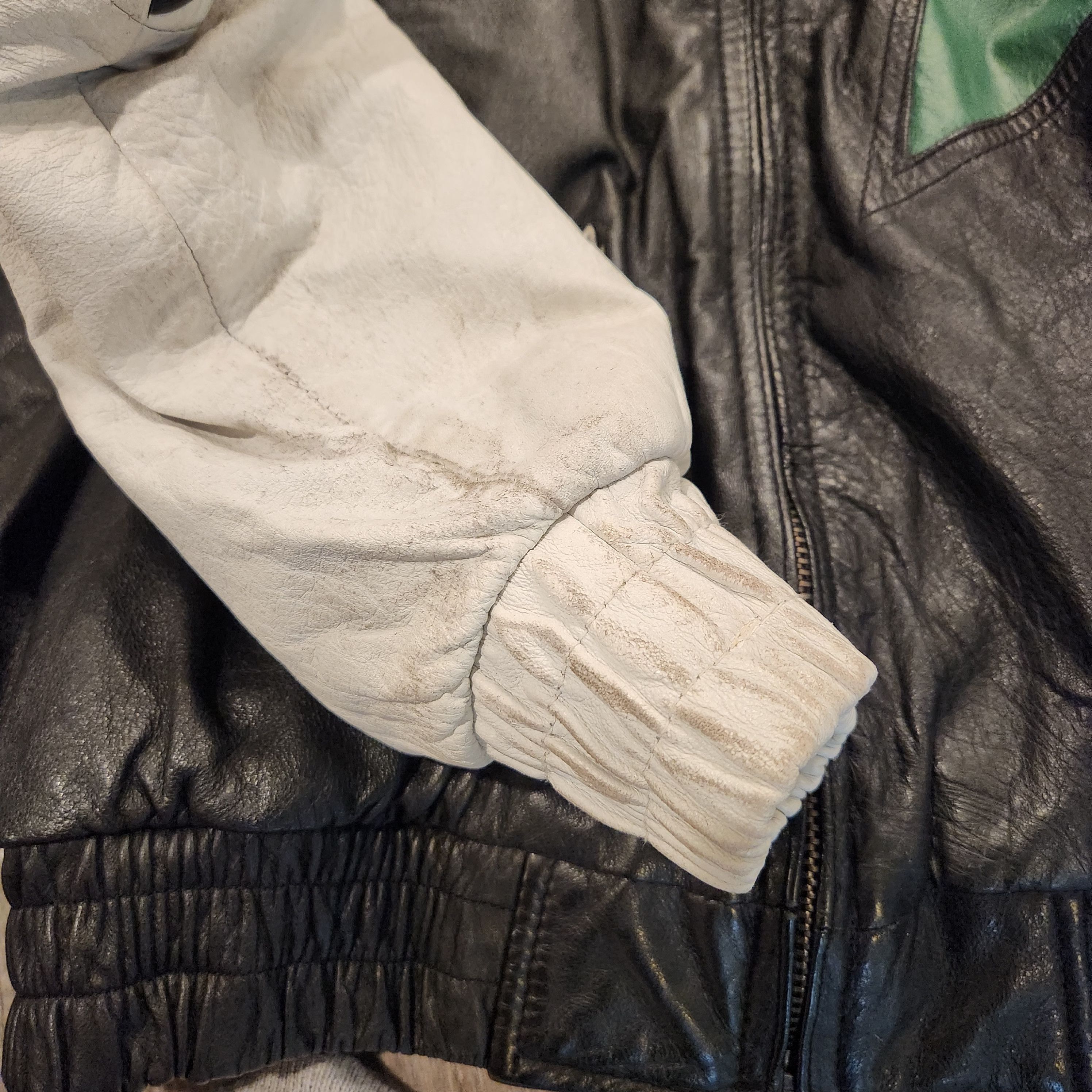 Vintage Vintage 90s Leather Shark tooth Philadelphia Eagles Jacket Grailed