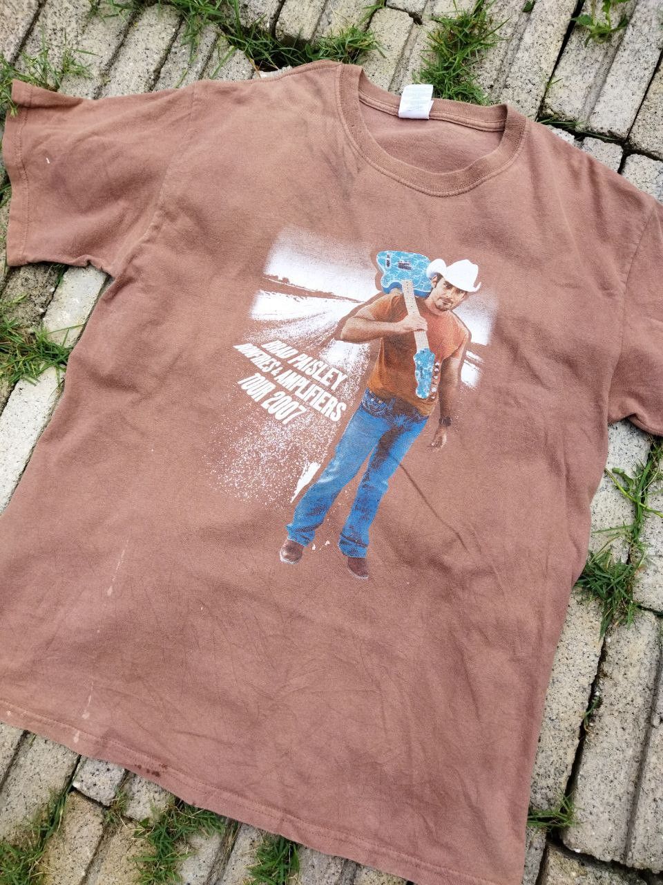 Band Tees Vintage Brad Paisley Bonfires & Amplifiers Tour 2007 Tee Size US L / EU 52-54 / 3 - 2 Thumbnail