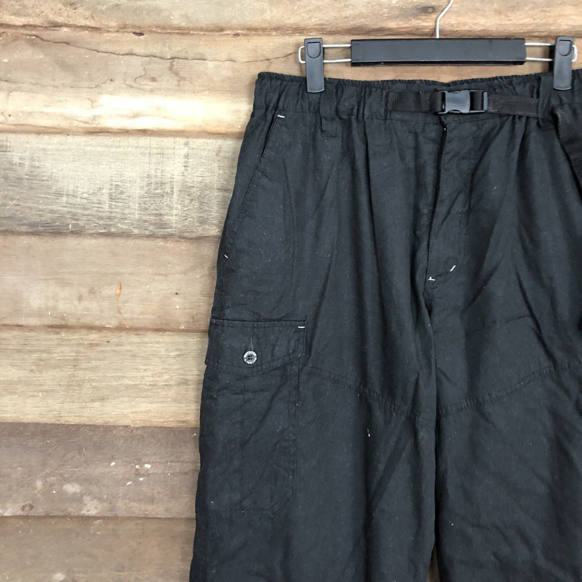 Japanese Brand Japanese Black Easy Cargo Pants #0544 Size US 30 / EU 46 - 6 Thumbnail