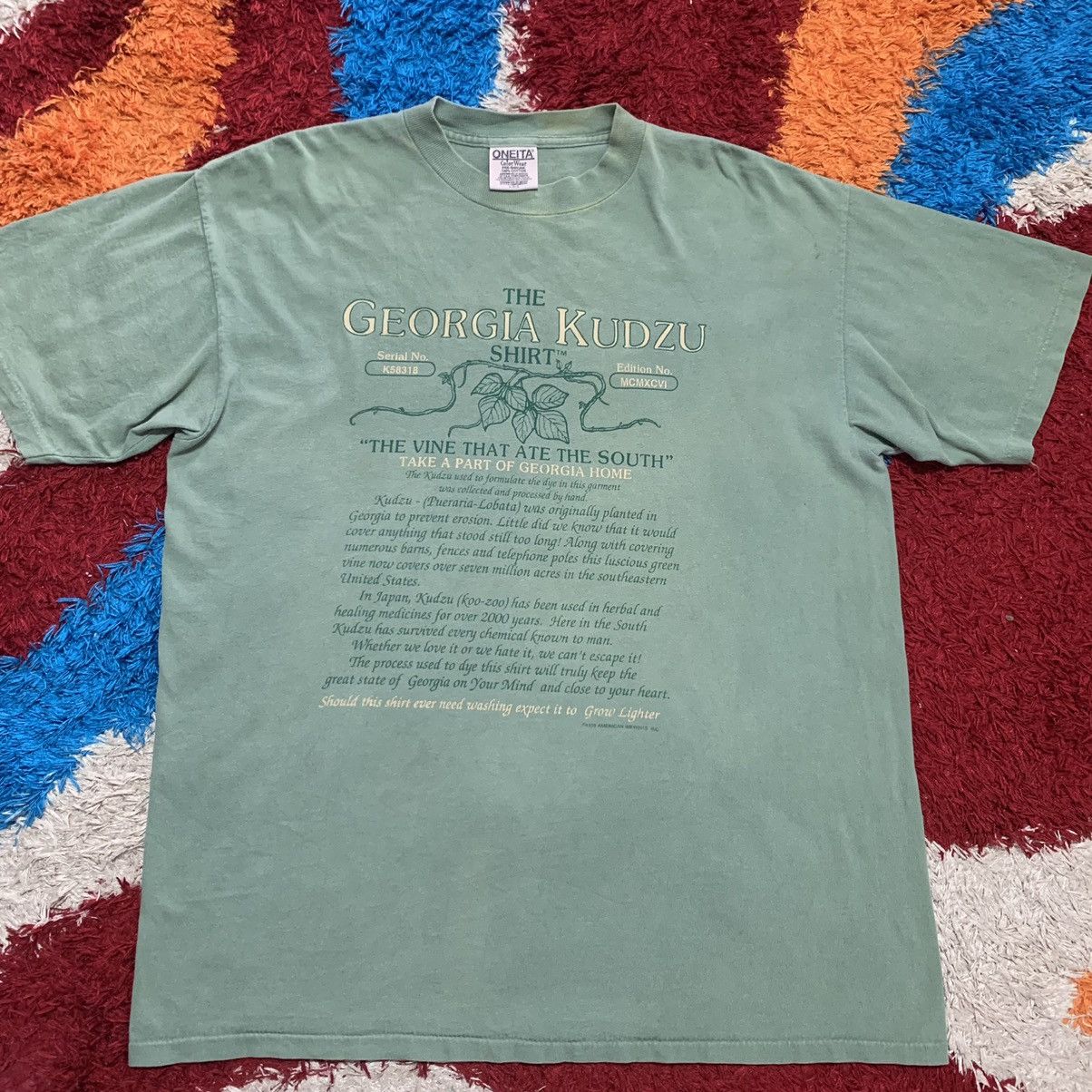 Vintage 90s GEORGIA KUDZU TEE Size US L / EU 52-54 / 3 - 3 Thumbnail