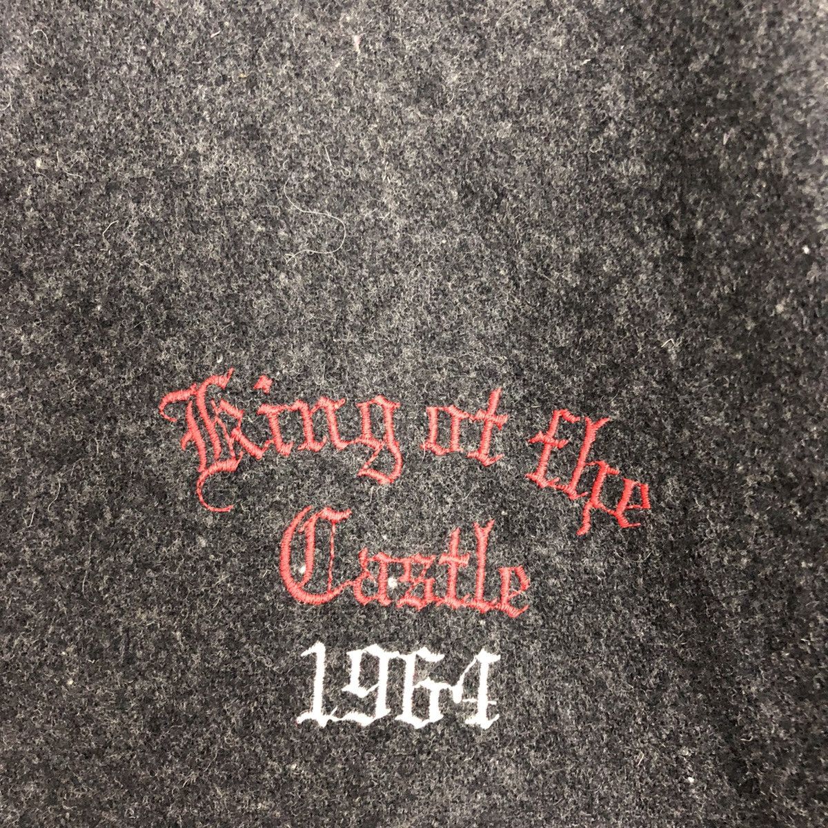 Japanese Brand Offroad Dark Grey Wool Varsity Jacket #0548 Size US M / EU 48-50 / 2 - 10 Thumbnail