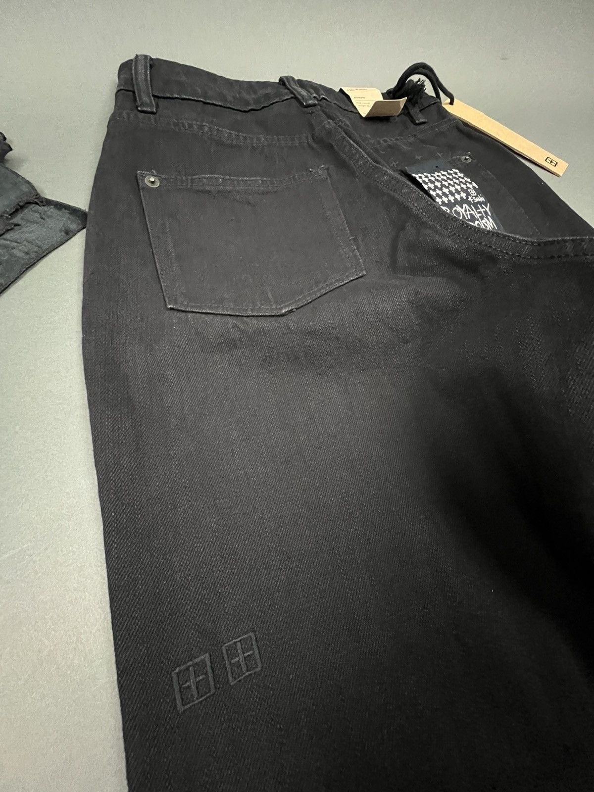 Ksubi ksubi Chlo Wasted High Waisted Loose Fit Crispy Black Denim Size 24" / US 00 / IT 34 - 9 Thumbnail