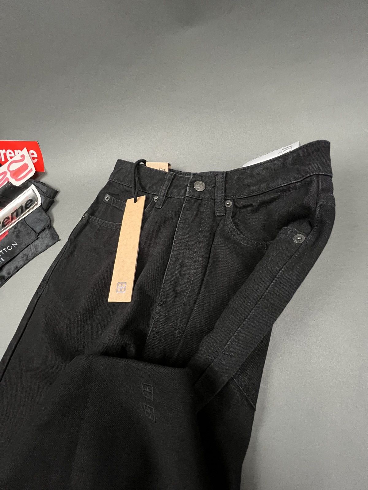 Ksubi ksubi Chlo Wasted High Waisted Loose Fit Crispy Black Denim Size 24" / US 00 / IT 34 - 3 Thumbnail