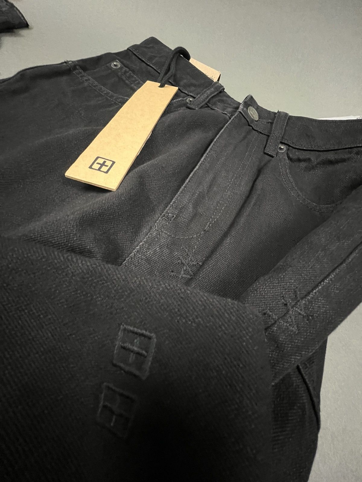 Ksubi ksubi Chlo Wasted High Waisted Loose Fit Crispy Black Denim Size 24" / US 00 / IT 34 - 4 Thumbnail