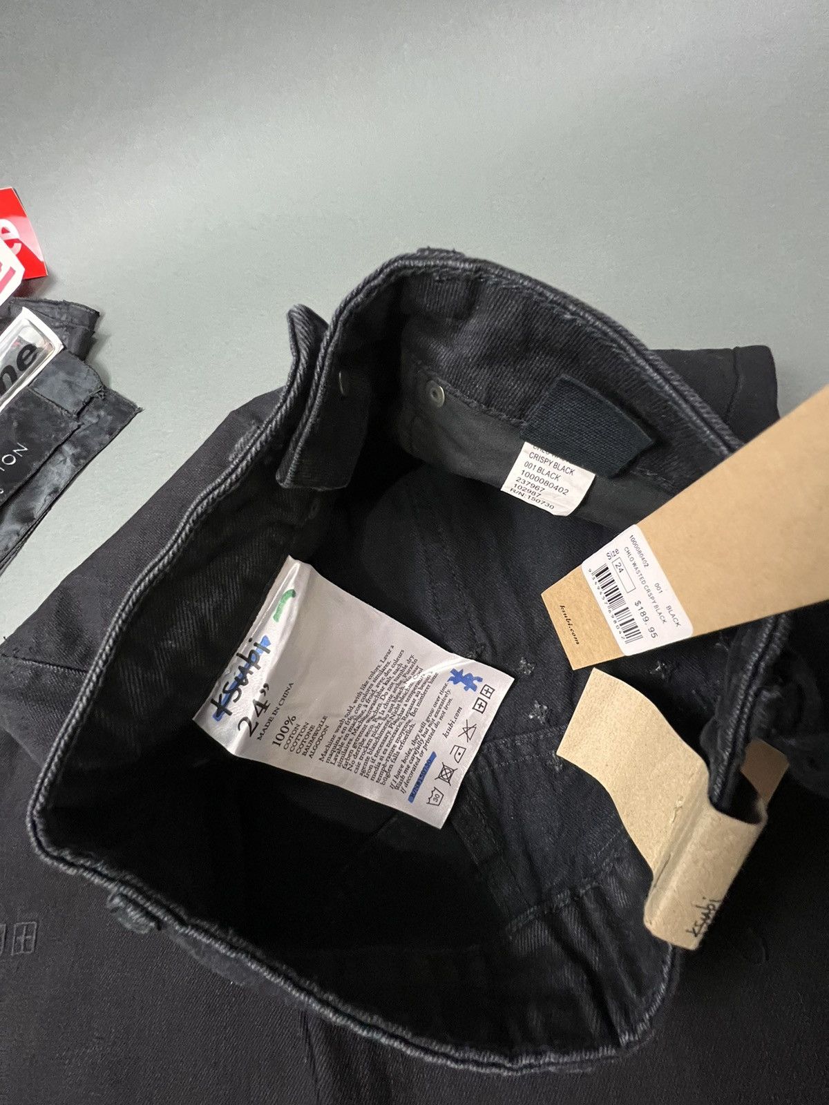 Ksubi ksubi Chlo Wasted High Waisted Loose Fit Crispy Black Denim Size 24" / US 00 / IT 34 - 14 Thumbnail