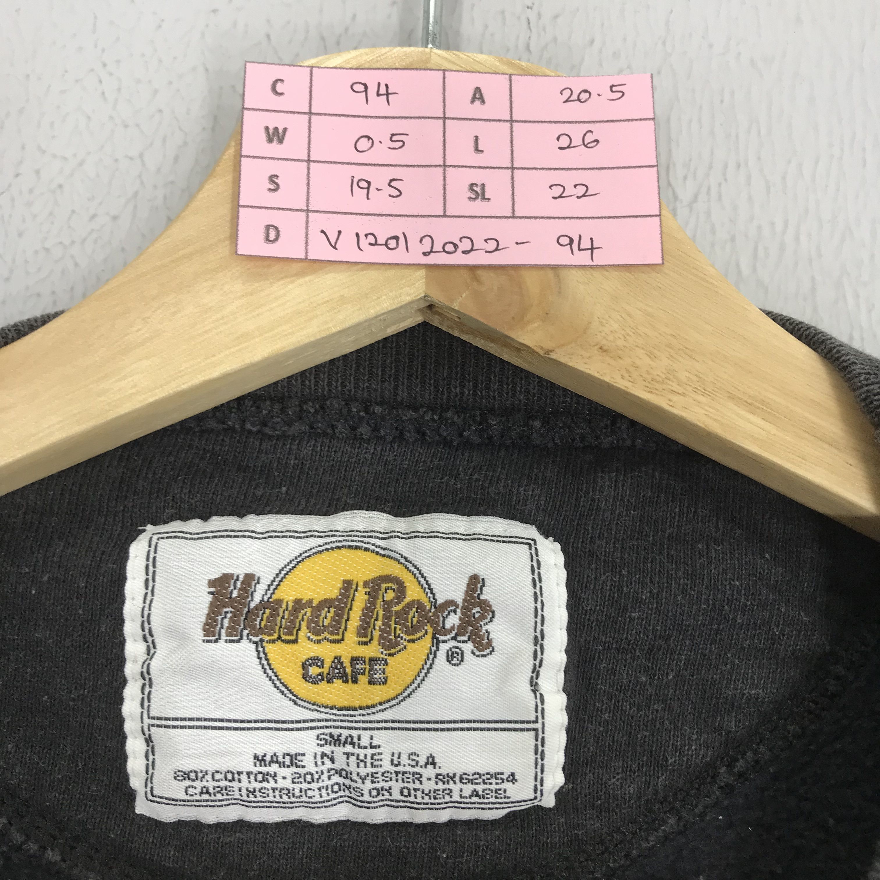 Hard Rock Cafe Vintage 90's Hard Rock Cafe San Francisco Sweatshirts Size US S / EU 44-46 / 1 - 7 Thumbnail