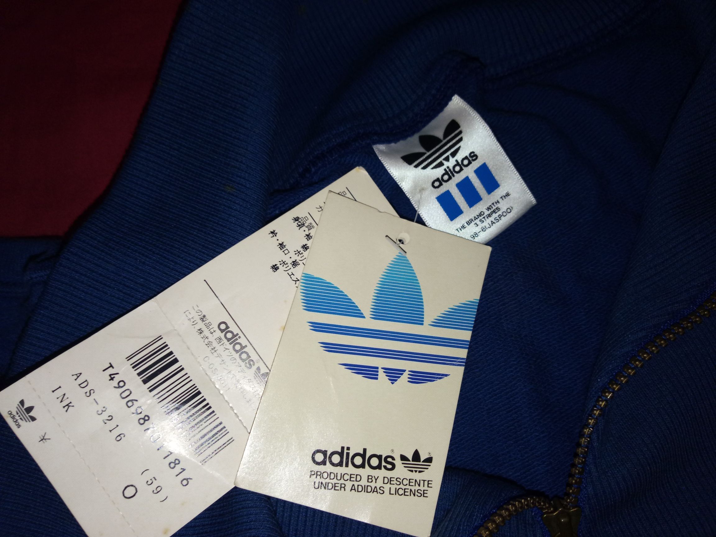 Adidas × Vintage VTG 90s DEADSTOCK Adidas 1/4 zipper sweater jacket nike Size US L / EU 52-54 / 3 - 5 Thumbnail