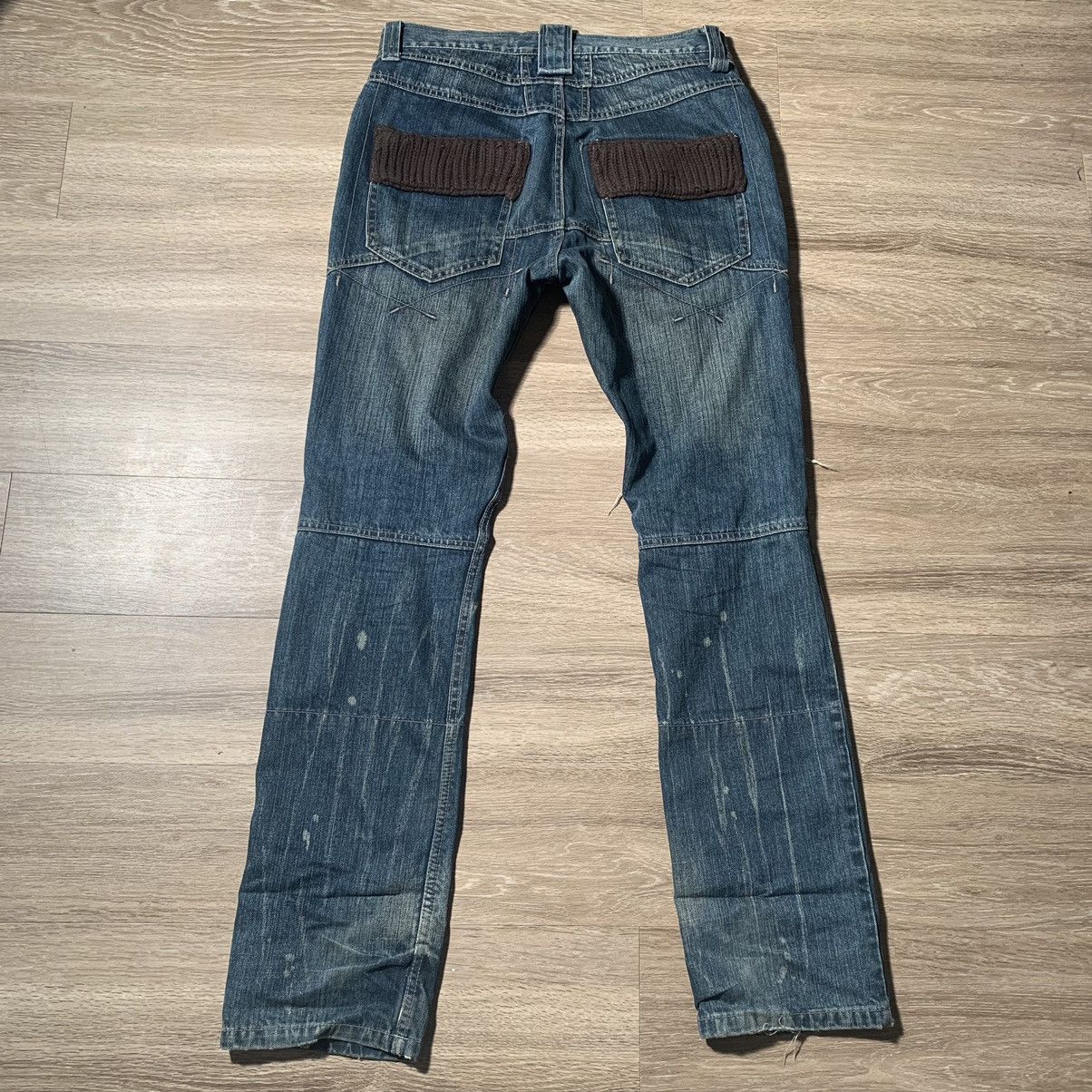 Japanese Brand × PPFM Ppfm dark wash sweater jeans Size US 33 - 2 Thumbnail