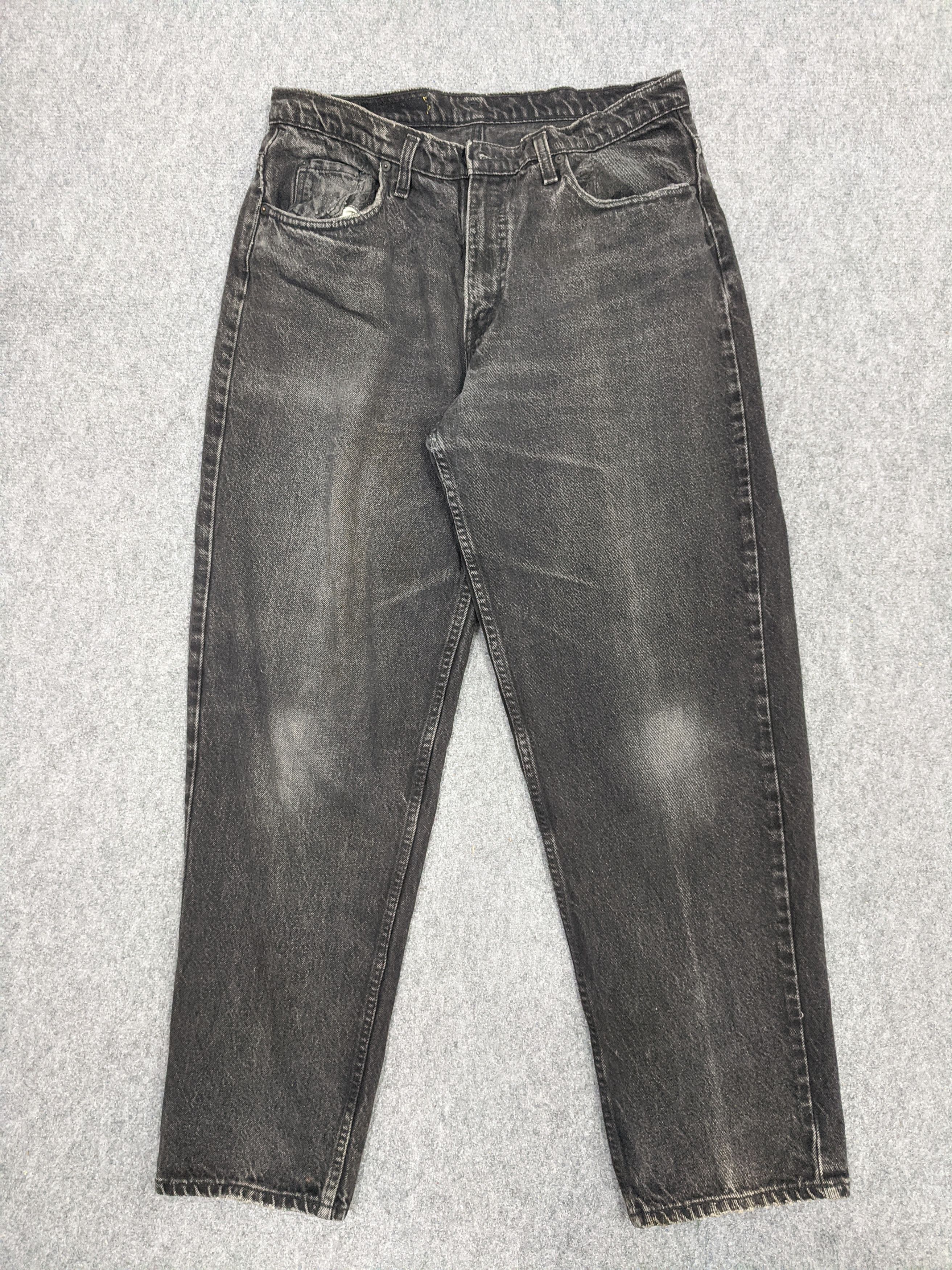 Levi's Vintage 80s Levis 535 Faded Black Jeans DP0779 Size US 36 / EU 52 - 1 Thumbnail