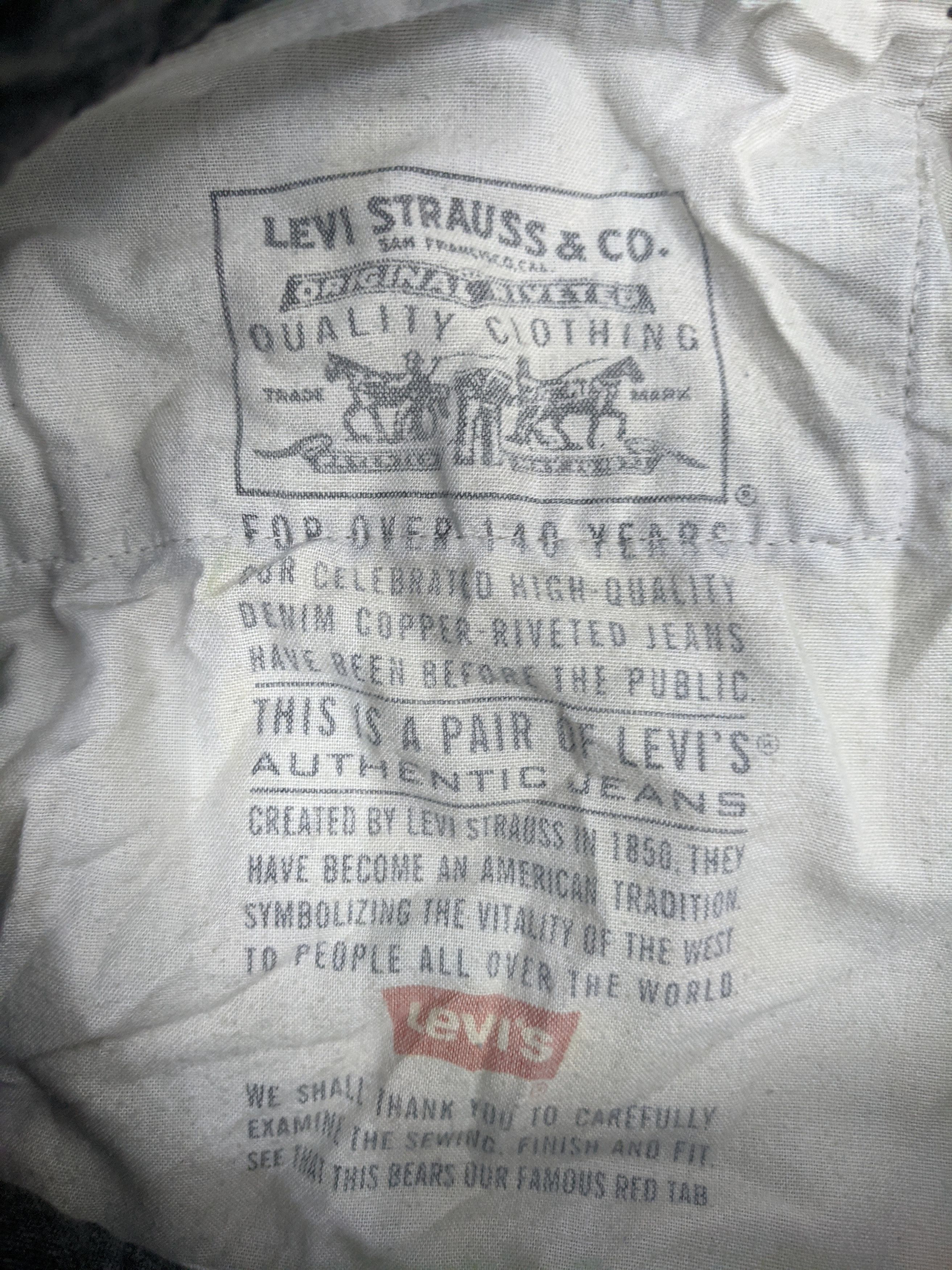 Levi's Vintage 80s Levis 535 Faded Black Jeans DP0779 Size US 36 / EU 52 - 15 Thumbnail