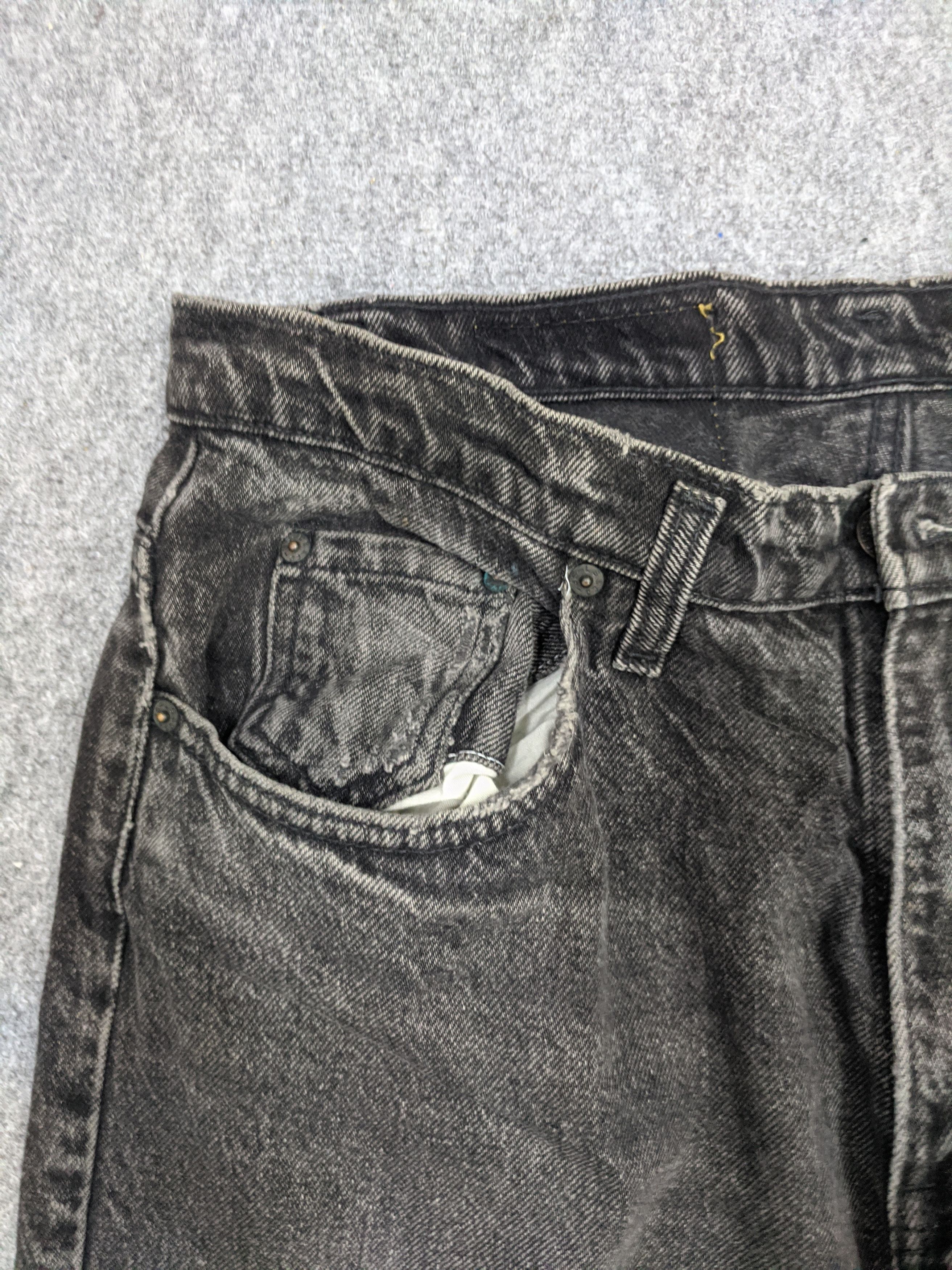 Levi's Vintage 80s Levis 535 Faded Black Jeans DP0779 Size US 36 / EU 52 - 8 Thumbnail