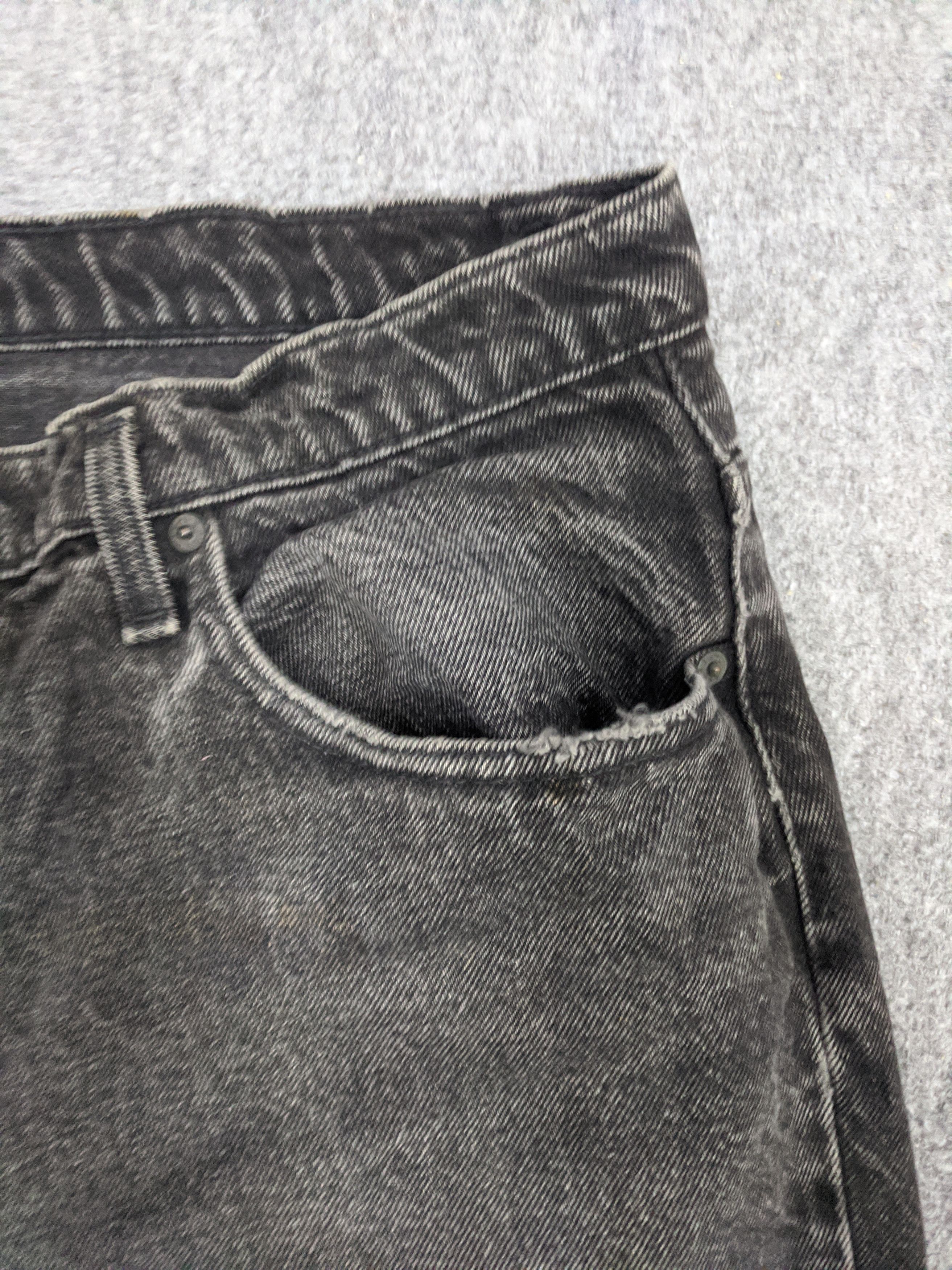 Levi's Vintage 80s Levis 535 Faded Black Jeans DP0779 Size US 36 / EU 52 - 7 Thumbnail