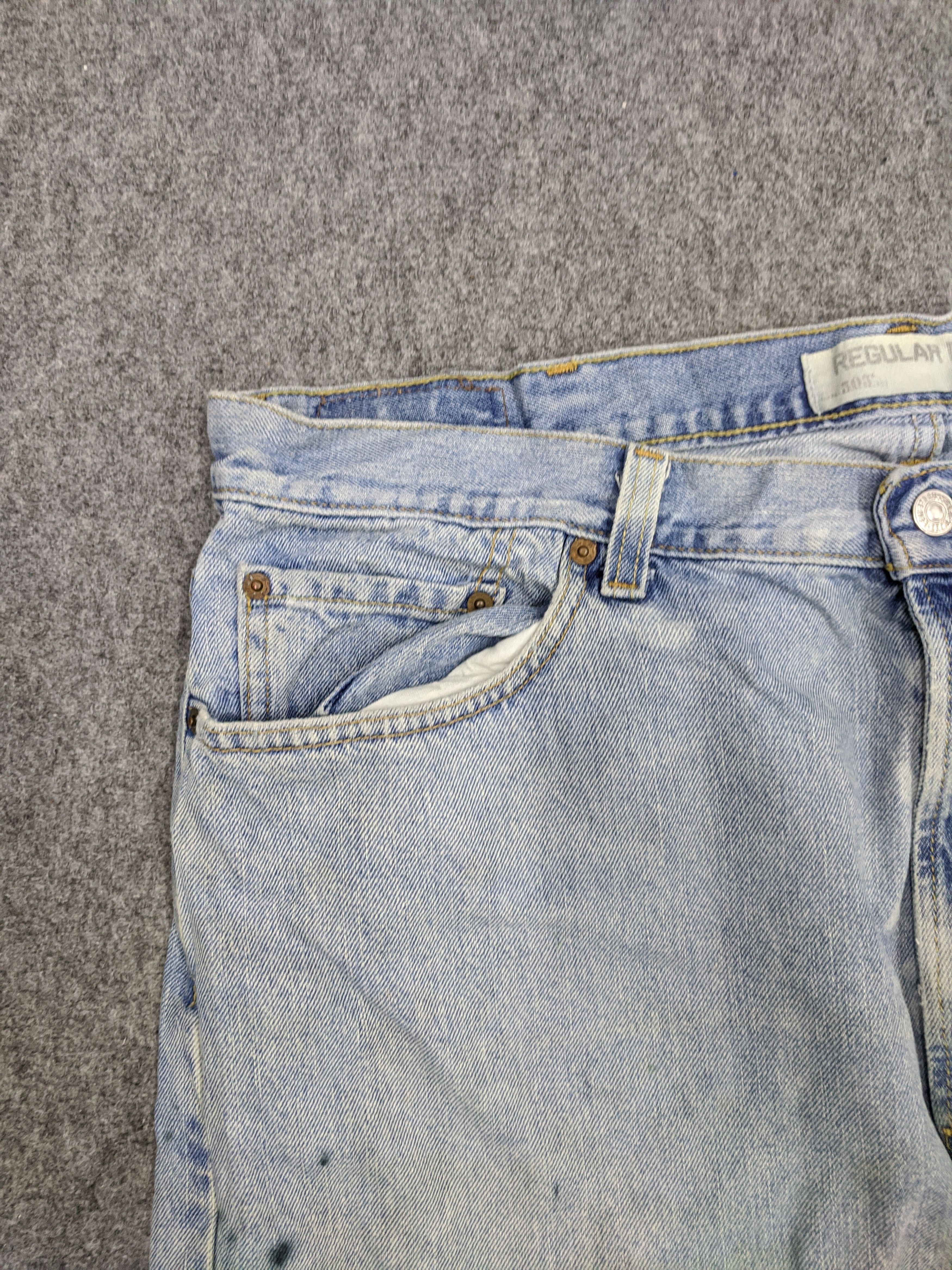 Levi's Vintage Levis 505 Light Wash Jeans DP0785 Size US 43 - 10 Thumbnail