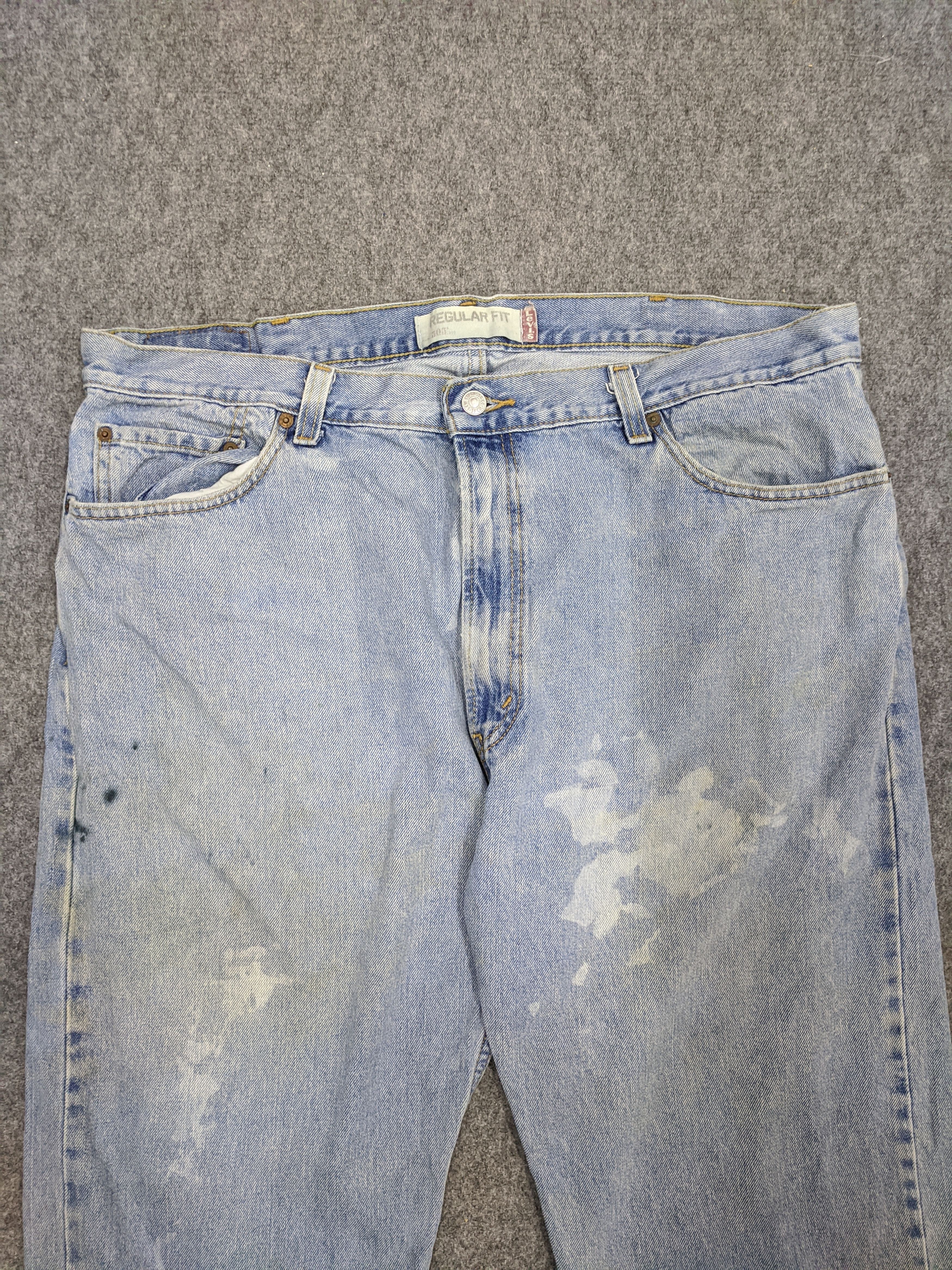 Levi's Vintage Levis 505 Light Wash Jeans DP0785 Size US 43 - 2 Thumbnail