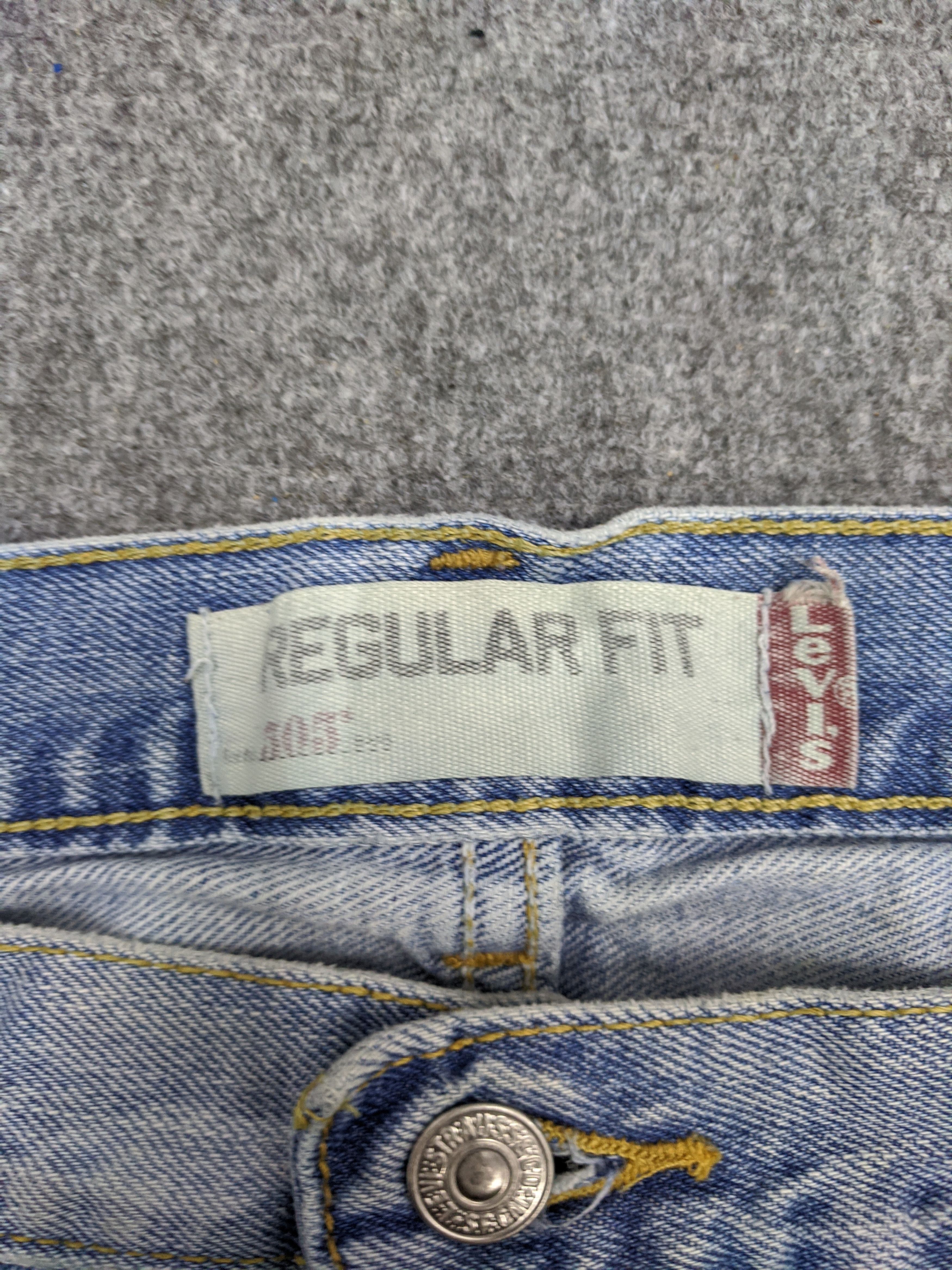 Levi's Vintage Levis 505 Light Wash Jeans DP0785 Size US 43 - 8 Thumbnail