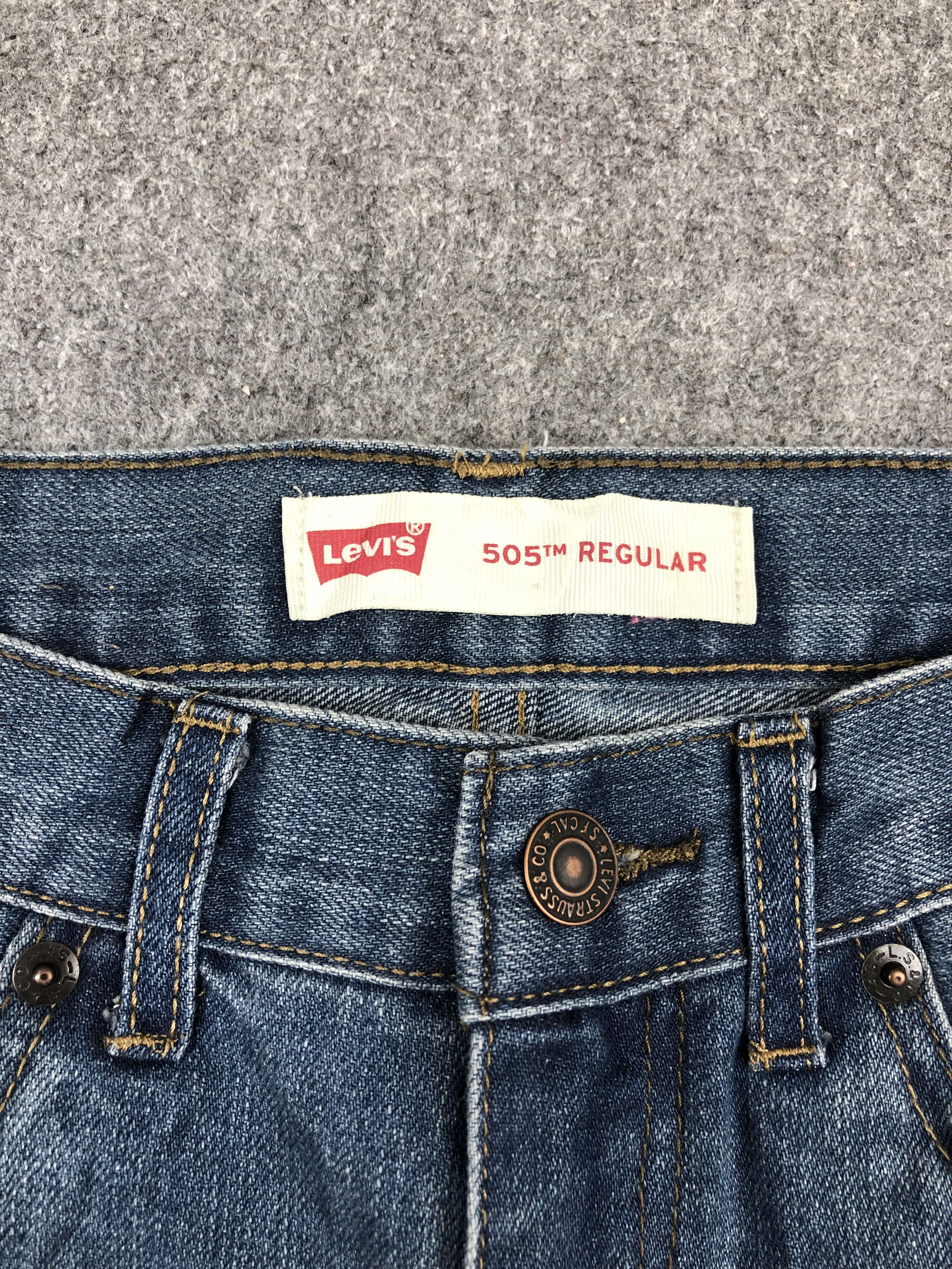 Levi's Vintage Levis 505 Blue Denim Jeans DP1683 Size US 29 - 7 Thumbnail