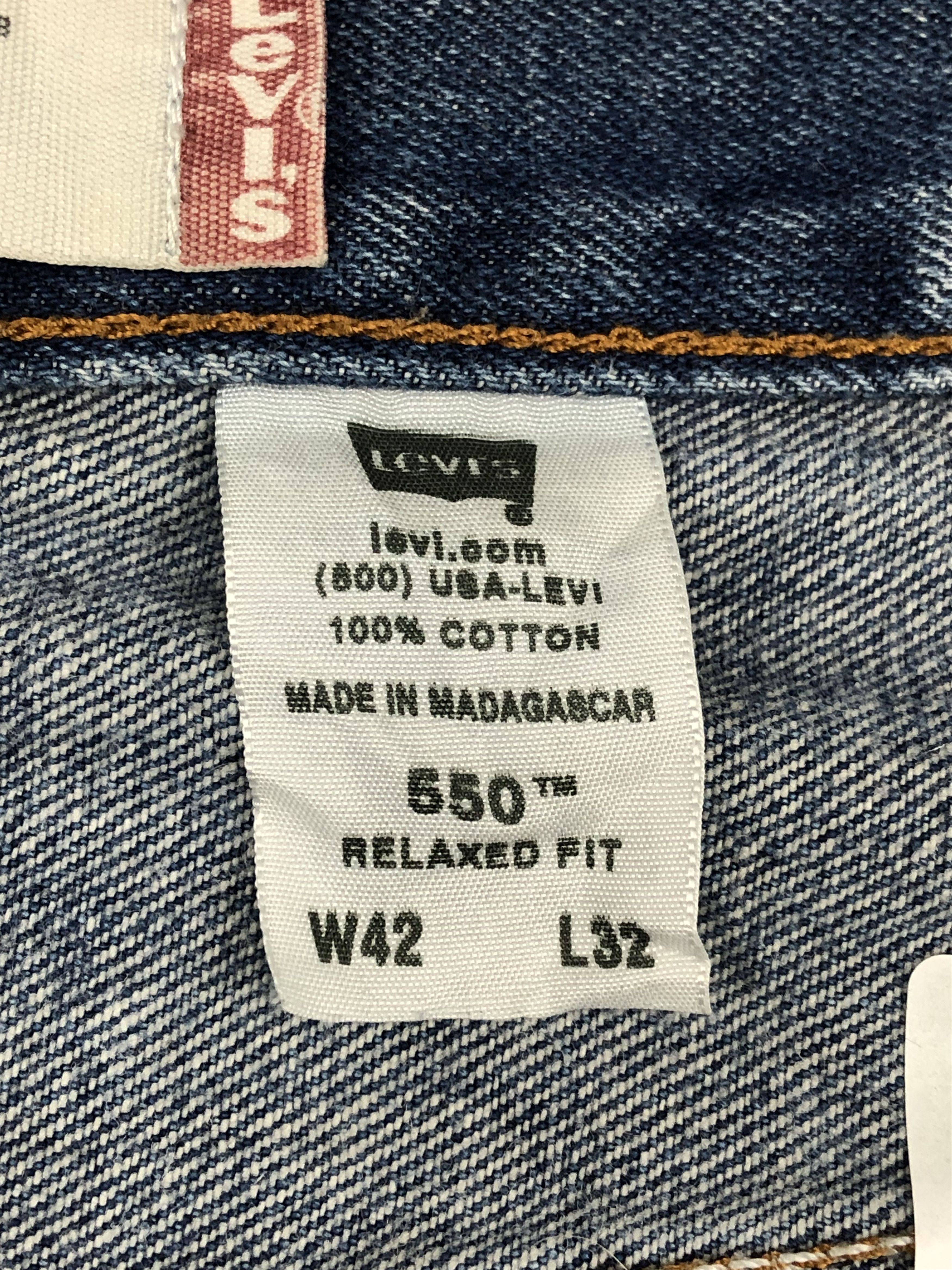 Levi's Vintage Levis 550 Denim DP1687 Size US 41 - 10 Thumbnail