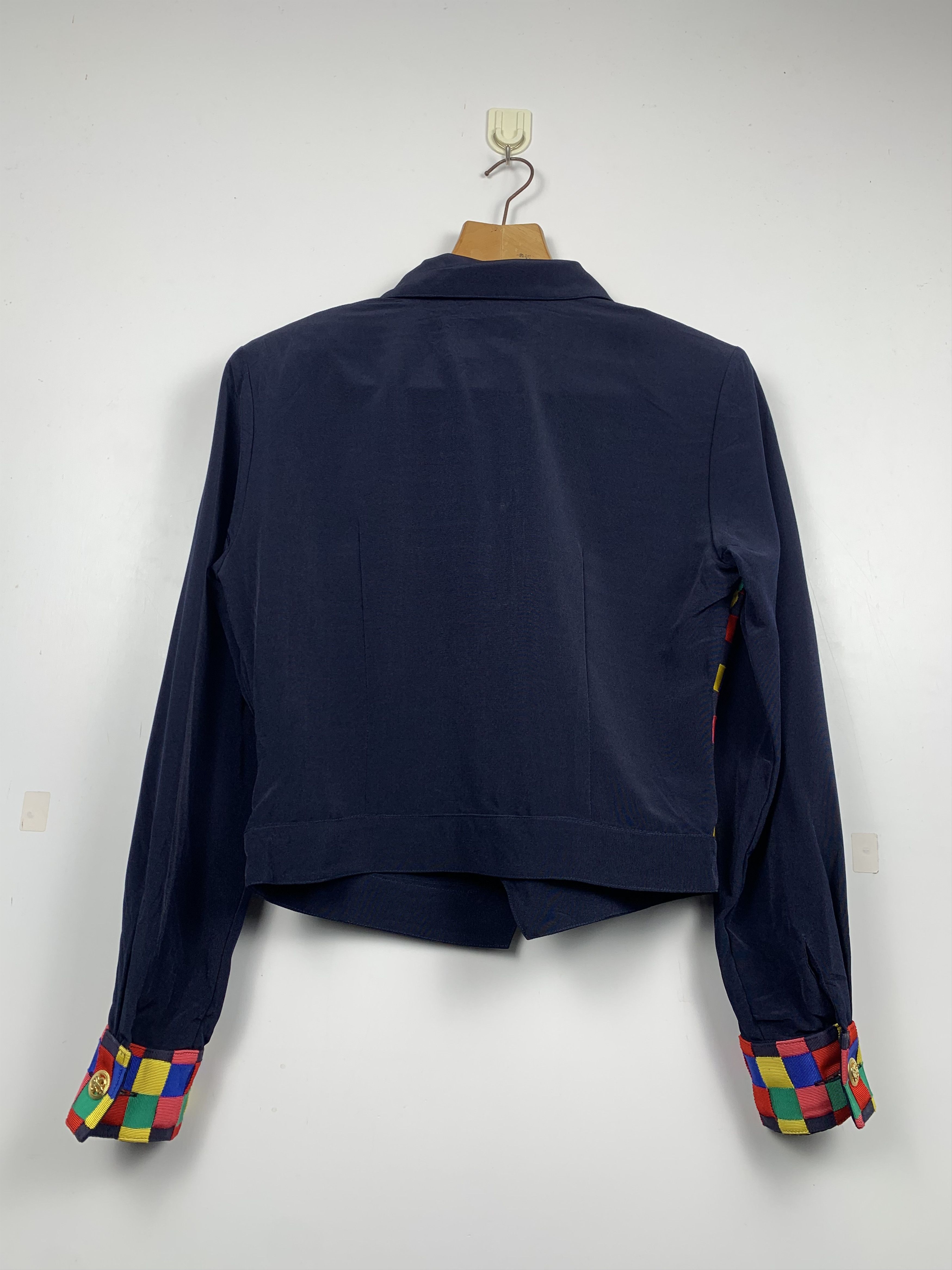 Japanese Brand Vintage Japanese Brand Multicolour Crop Top Cardigan J1179 Size US M / EU 48-50 / 2 - 9 Thumbnail