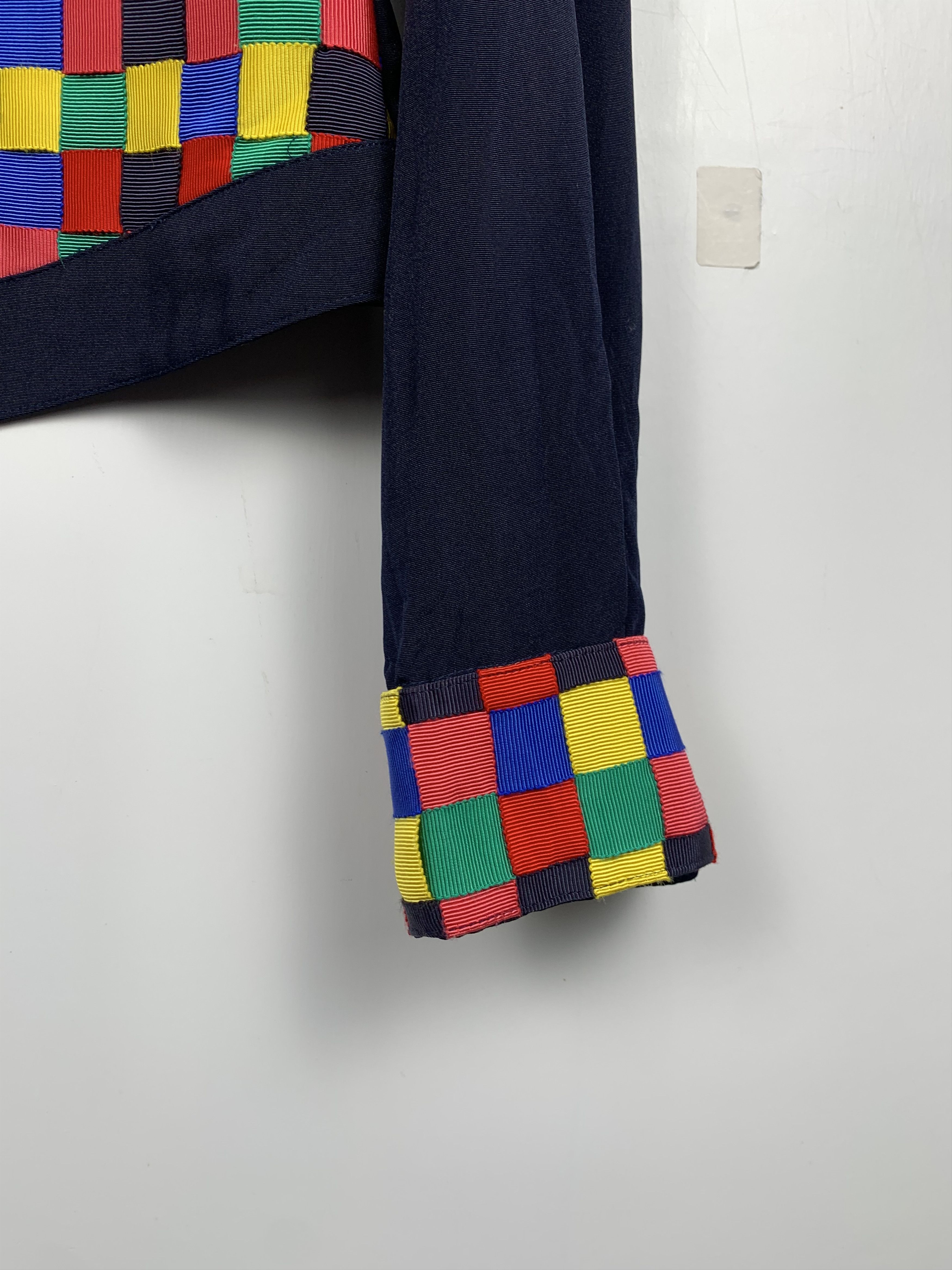 Japanese Brand Vintage Japanese Brand Multicolour Crop Top Cardigan J1179 Size US M / EU 48-50 / 2 - 3 Thumbnail