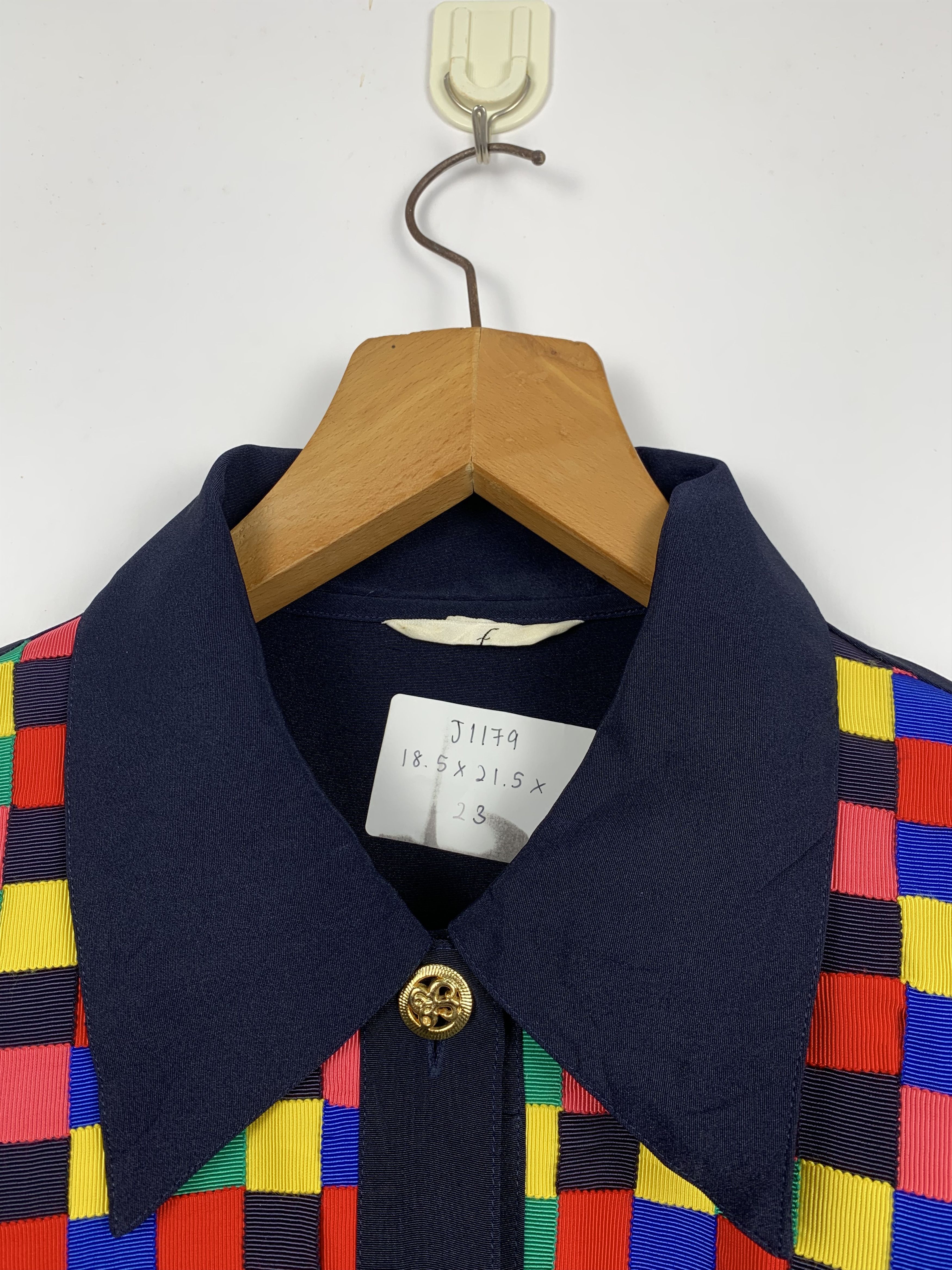 Japanese Brand Vintage Japanese Brand Multicolour Crop Top Cardigan J1179 Size US M / EU 48-50 / 2 - 4 Thumbnail
